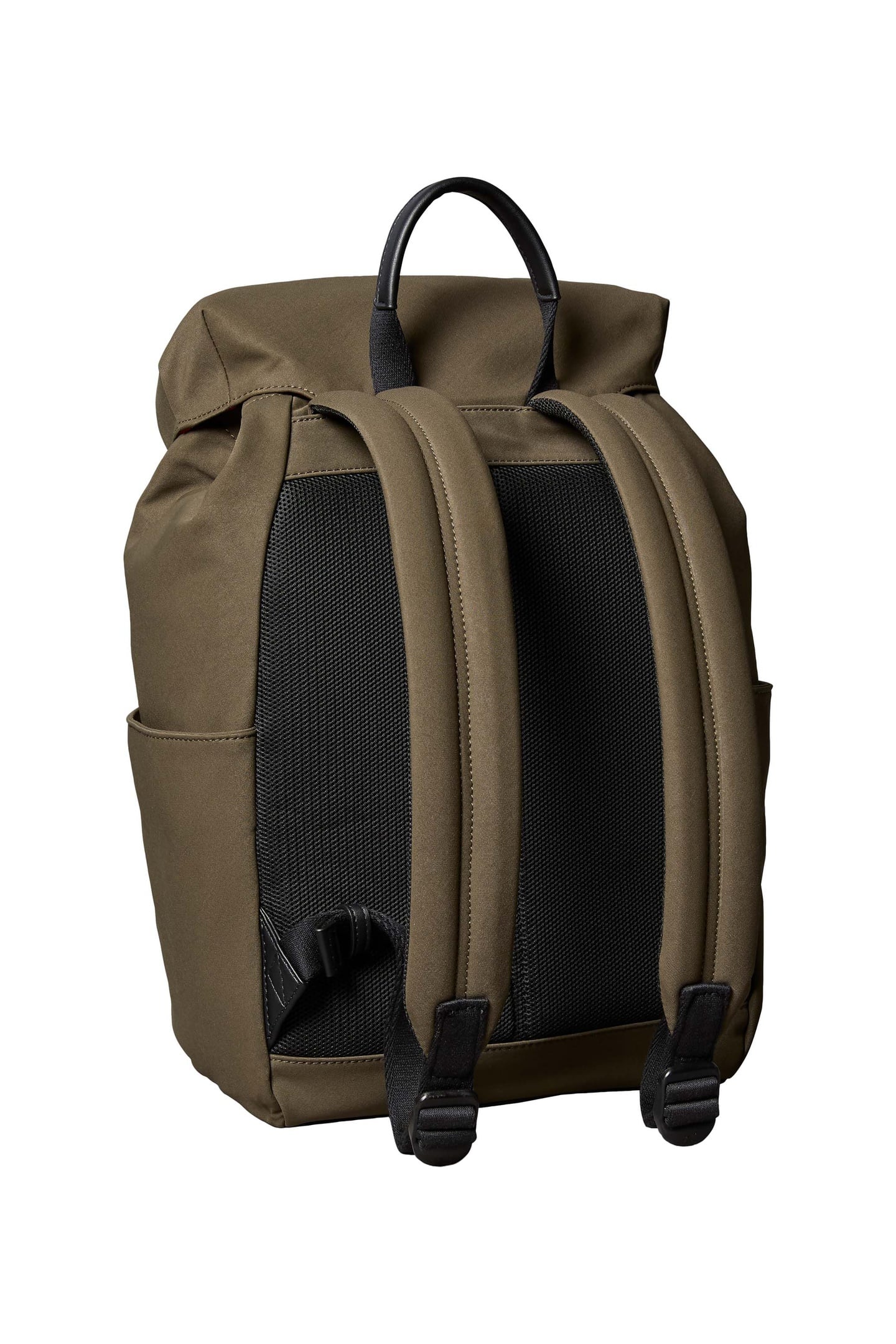CANVAS MIX BACKPACK DEEP OLIVE 3