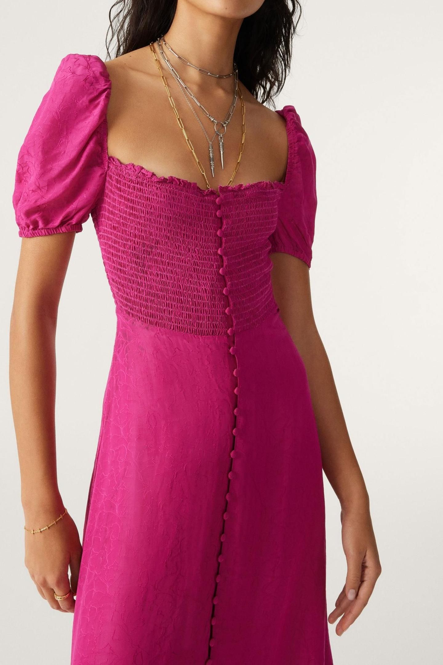 MID-LENGTH DRESS FUSHIA 6