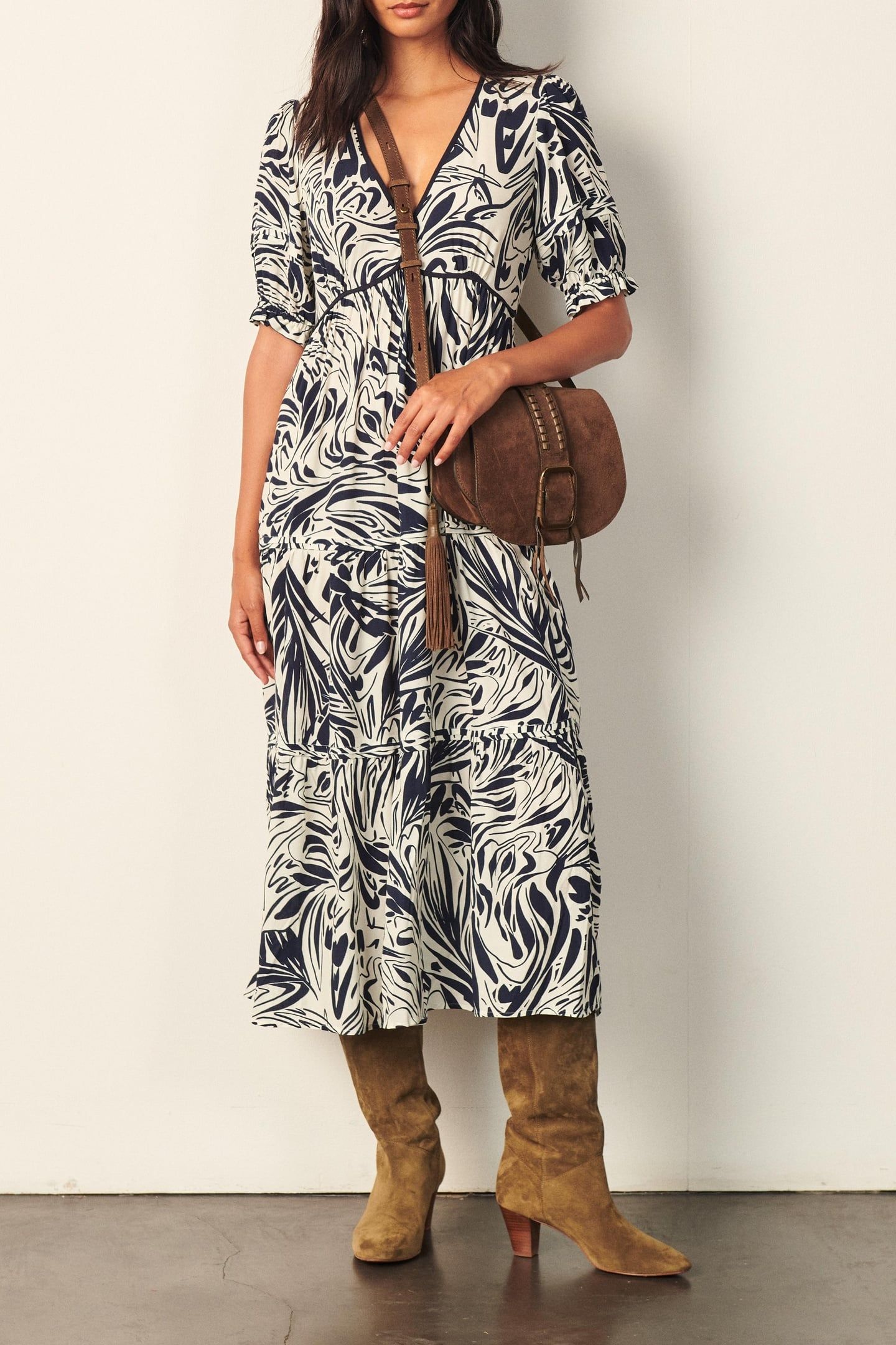 MID-LENGTH DRESS ECRU 2