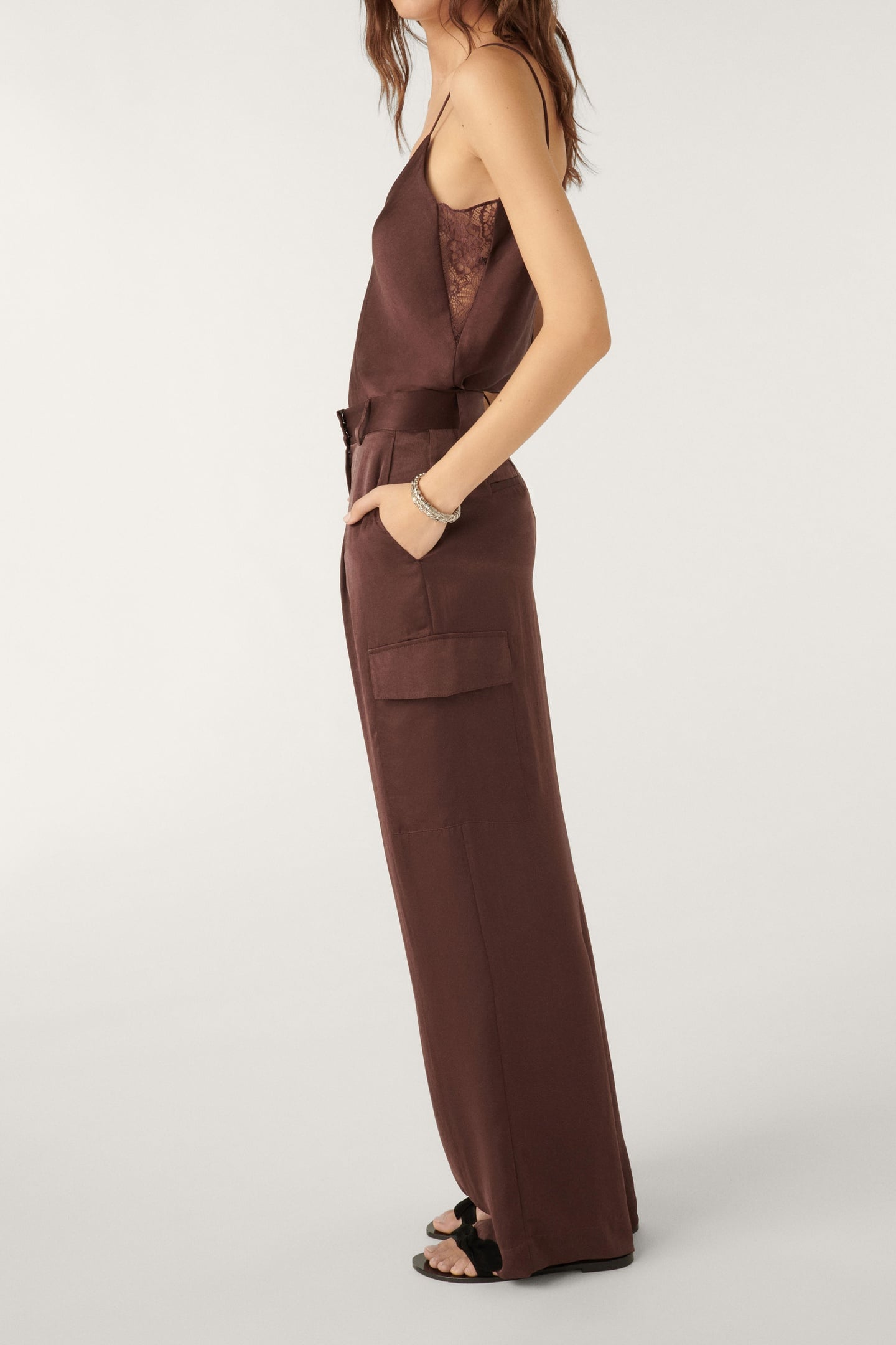 STRAIGHT TROUSERS MARRON 2