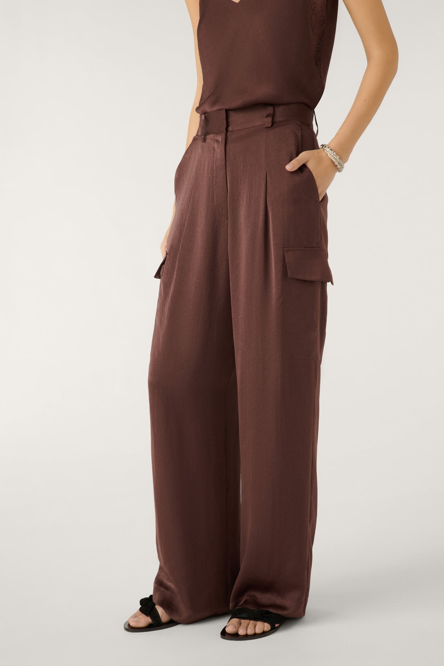 STRAIGHT TROUSERS MARRON 4