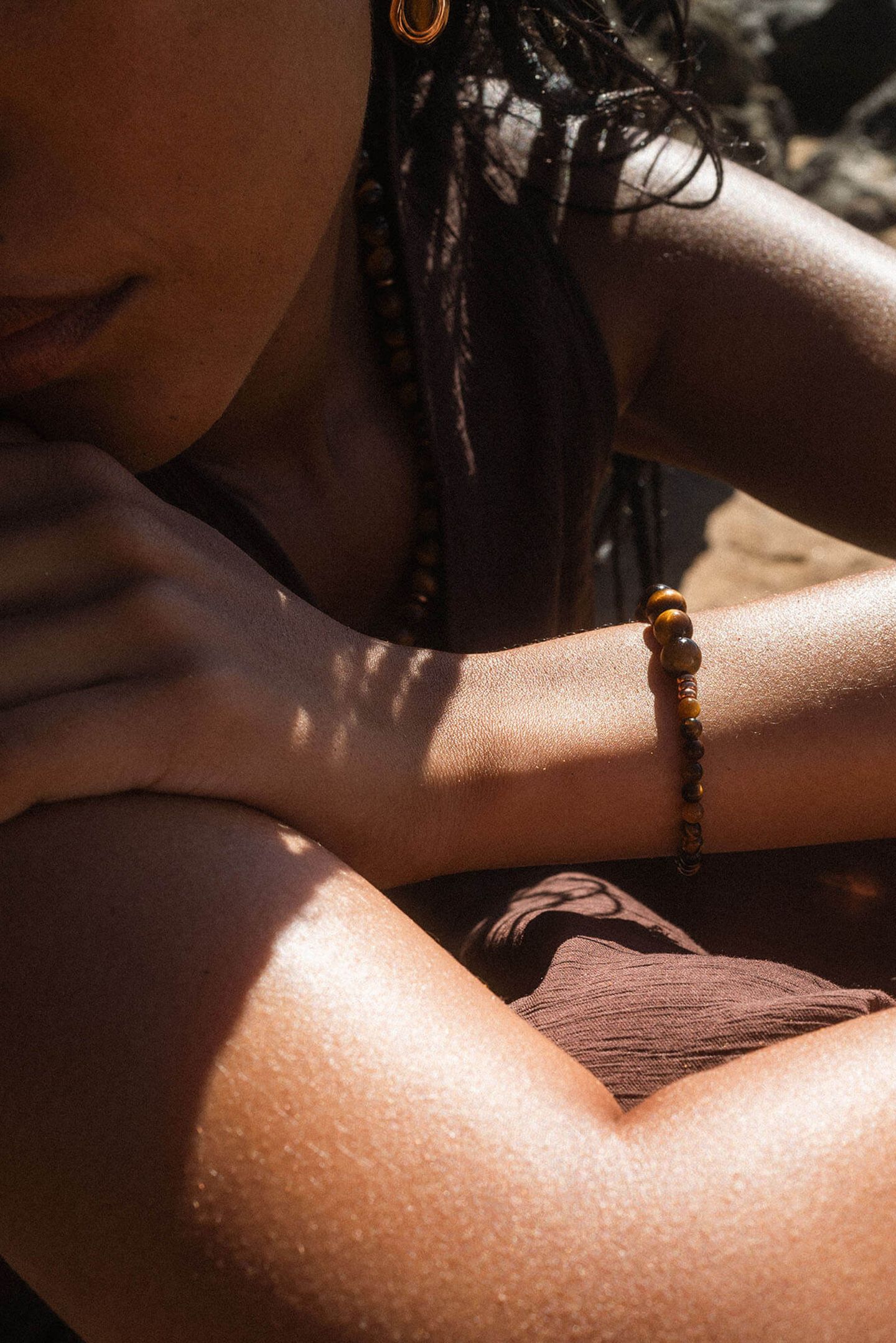 TIGER'S EYE ARMBAND SILVER 3