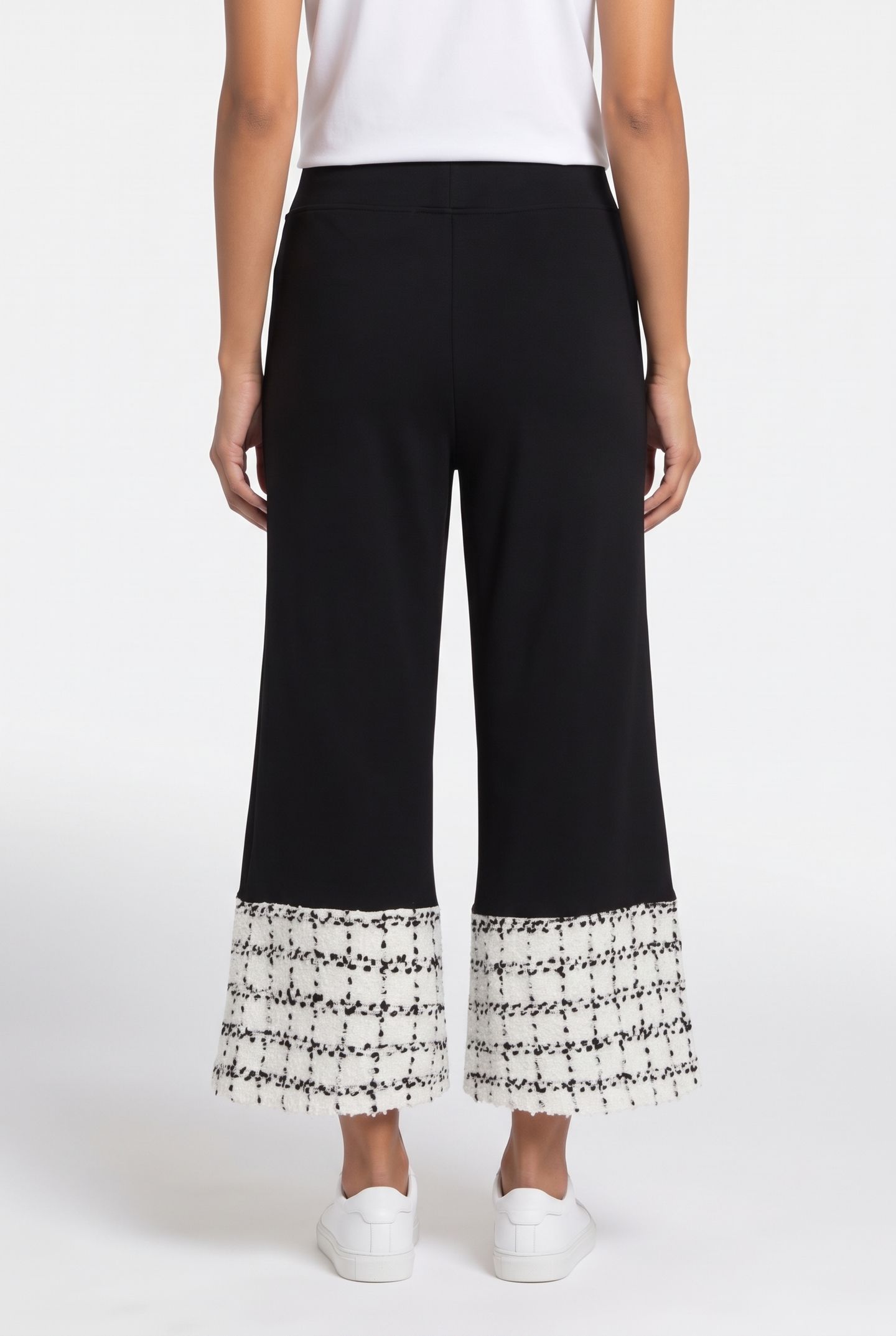 BOUCLE MIX SWEATPANTS BLACK 2