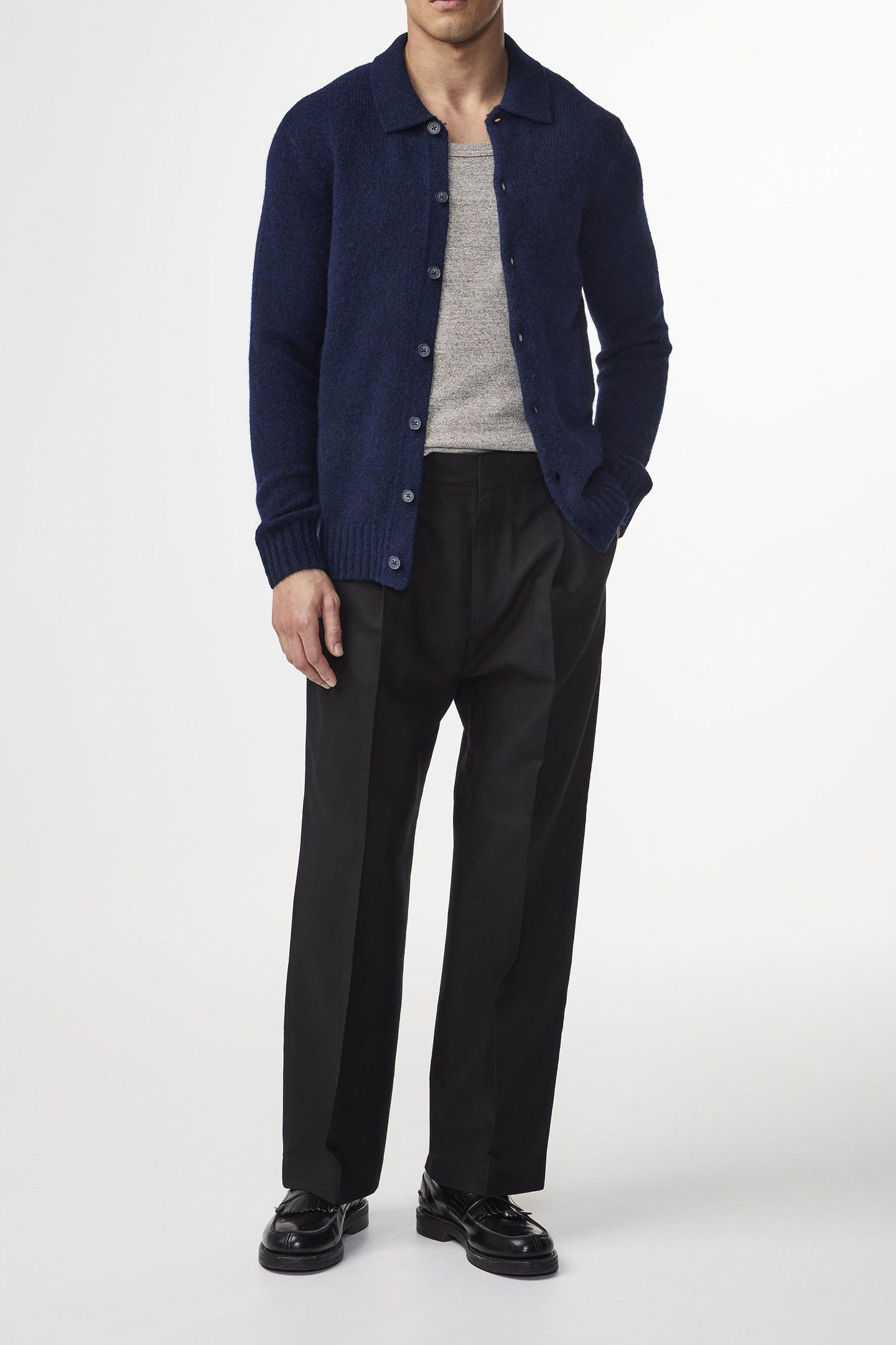 LEE POLO CARDIGAN 6598 NAVY BLUE 3