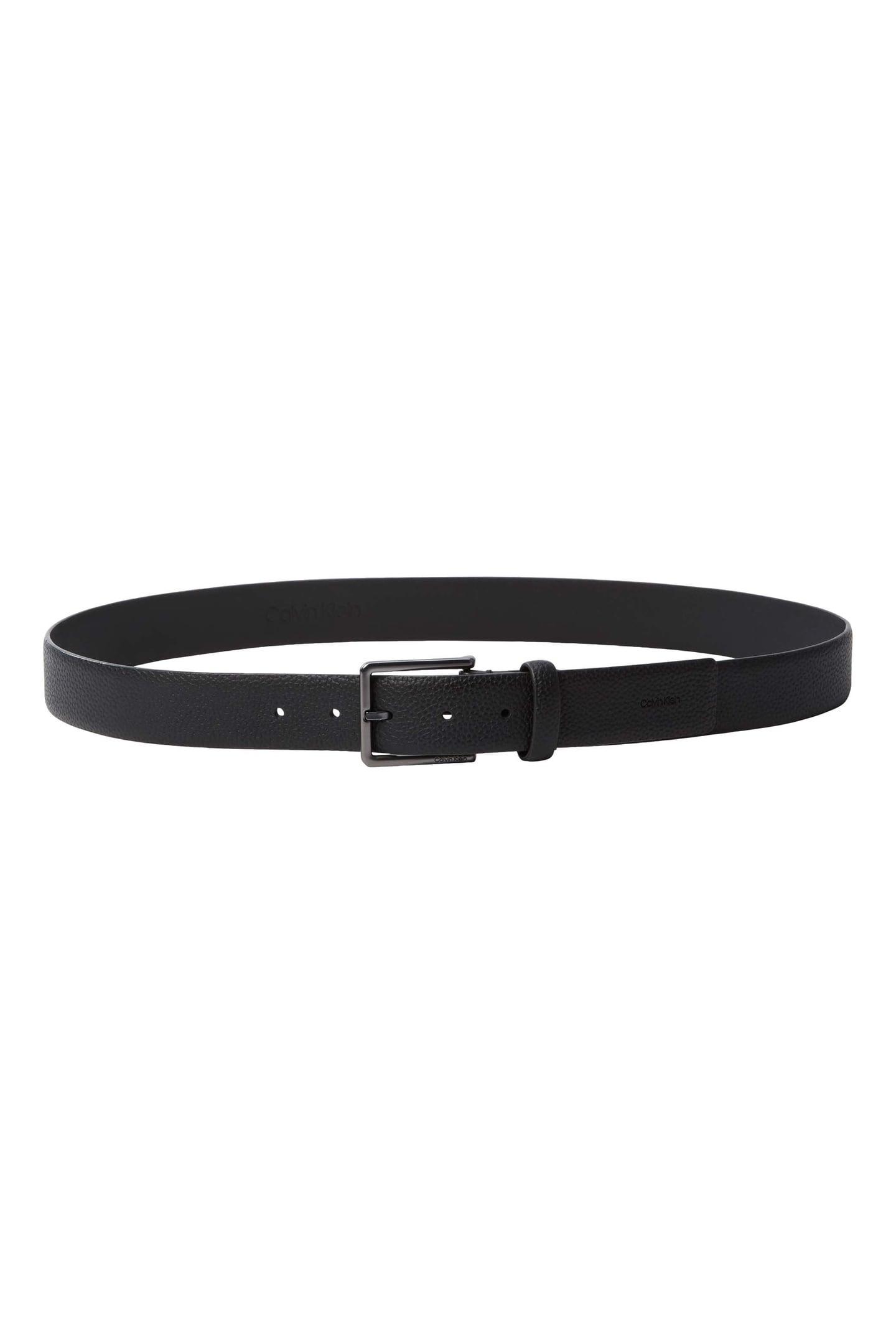 CASUAL PIN BUCKLE BELT BLACK/MATTE GUNMETAL 2