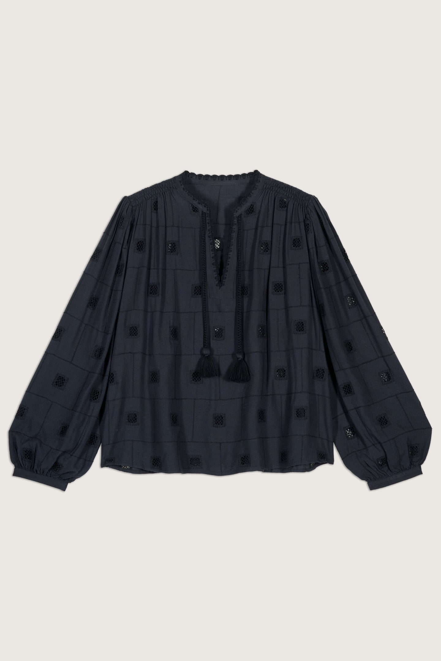 LONG SLEEVES BLOUSE CARBONE 2