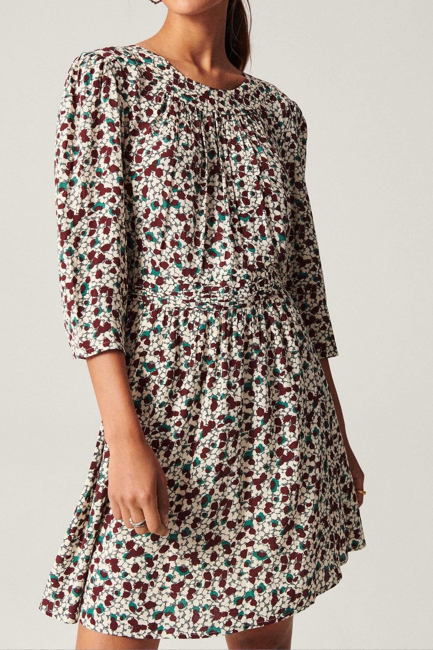 MINI DRESS ECRU 3