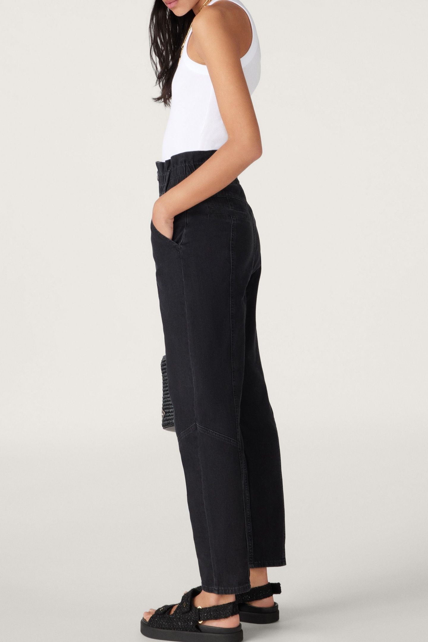 STRAIGHT TROUSERS BLACK 2