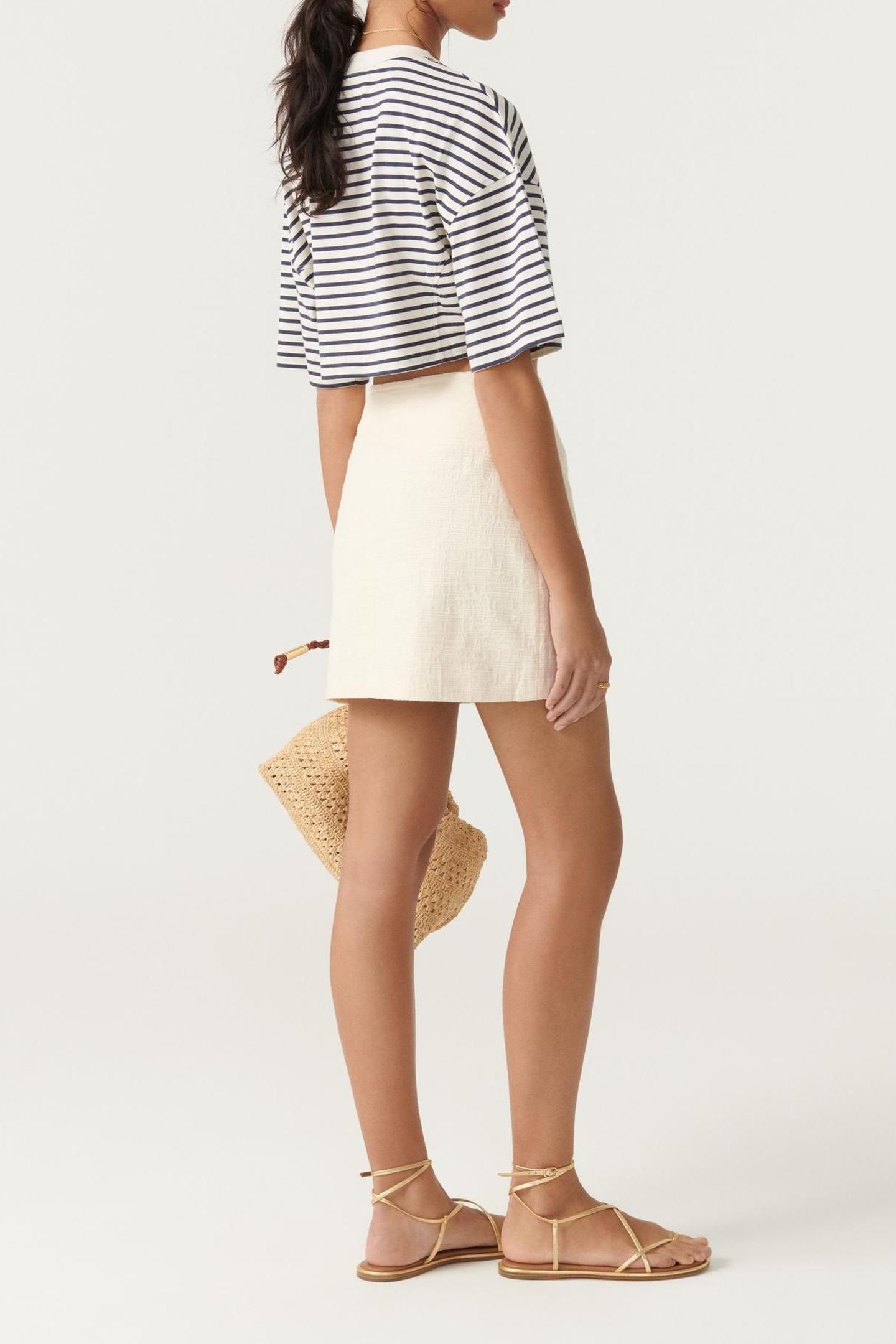 MINI SKIRT ECRU 2