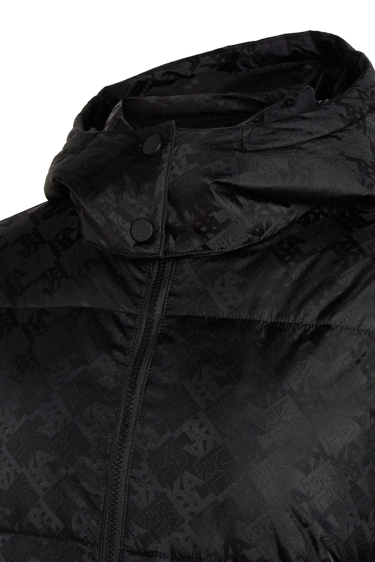 BLOCK LOGO JACQ LONG PUFFER BLACK 3