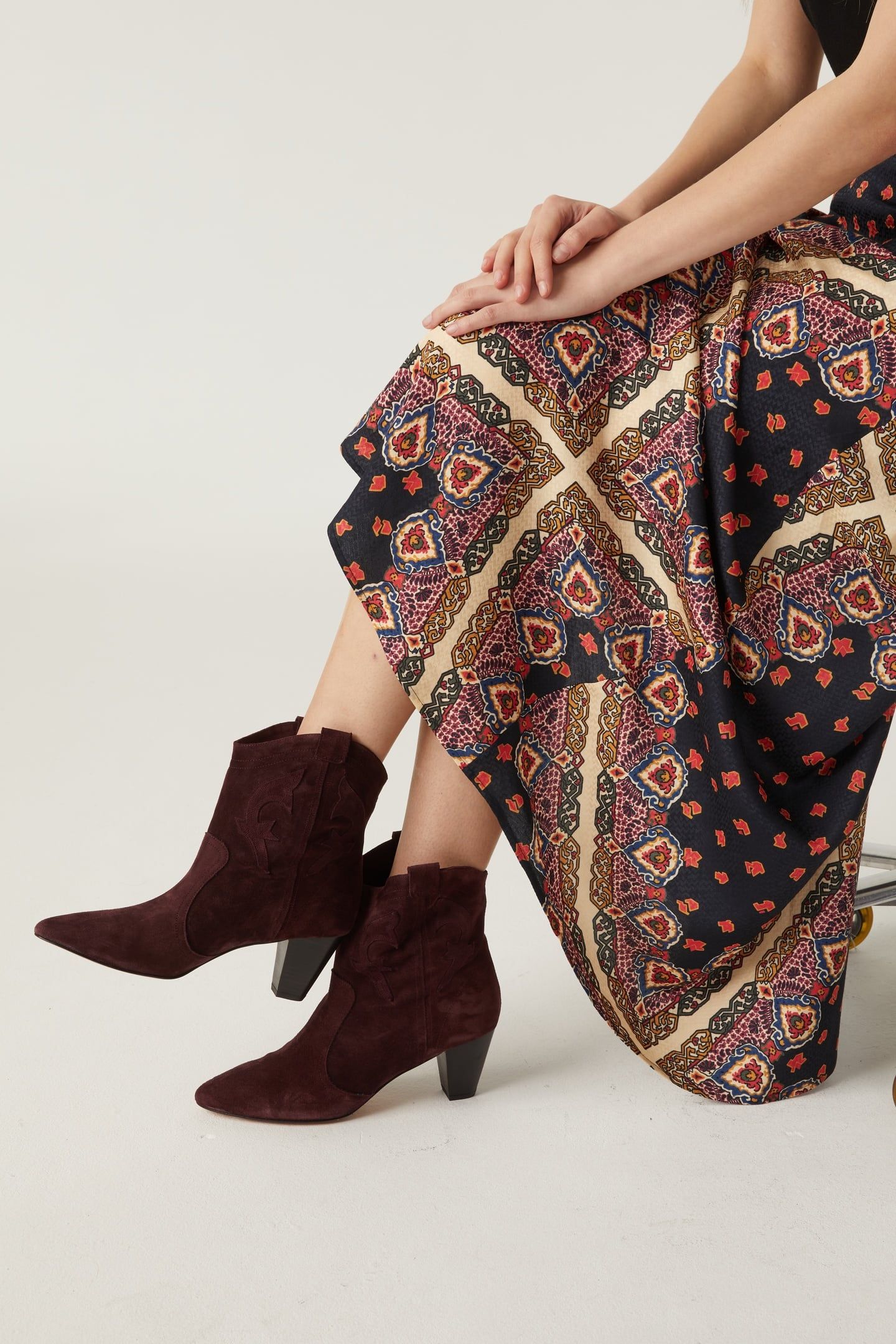 ANKLE BOOTS GRENAT 1