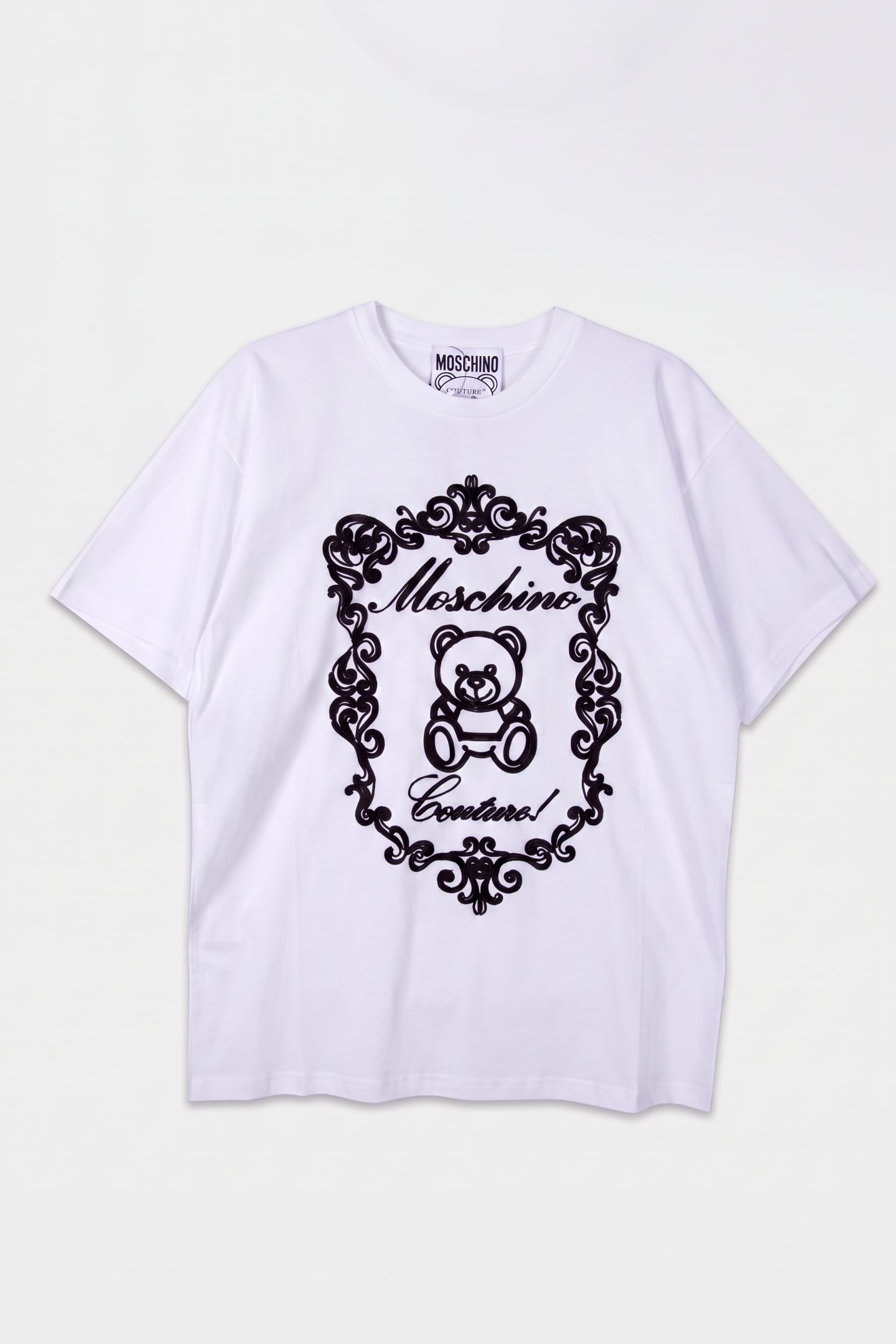 TEDDY EMBROIDERY ORGANIC JERSEY T-SHIRT WHITE 3