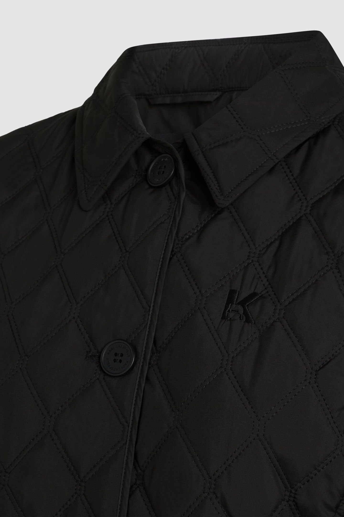 DIAMOND QUILT LIGHT JACKET BLACK 3