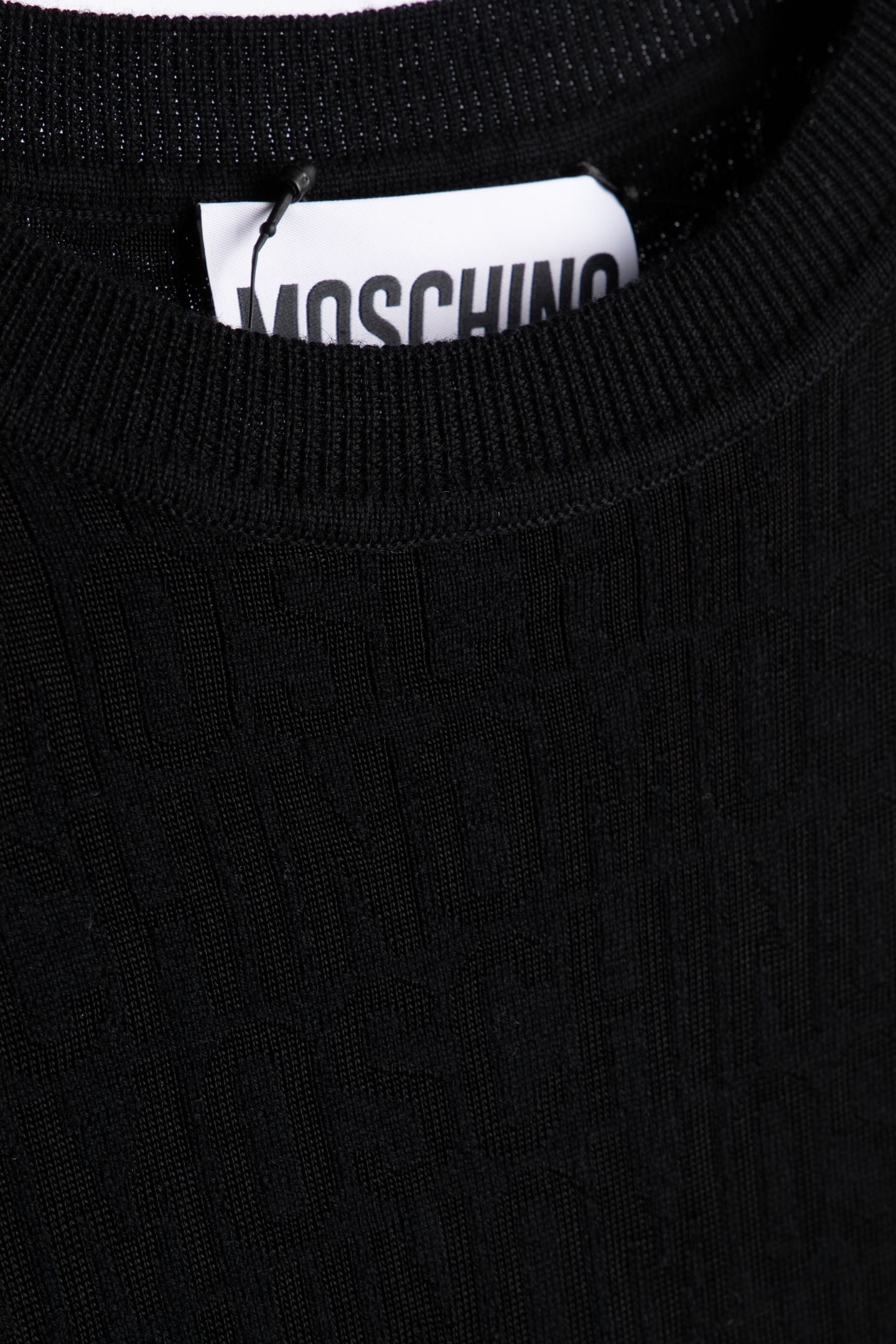 ALLOVER LOGO WOOL TOP BLACK 4
