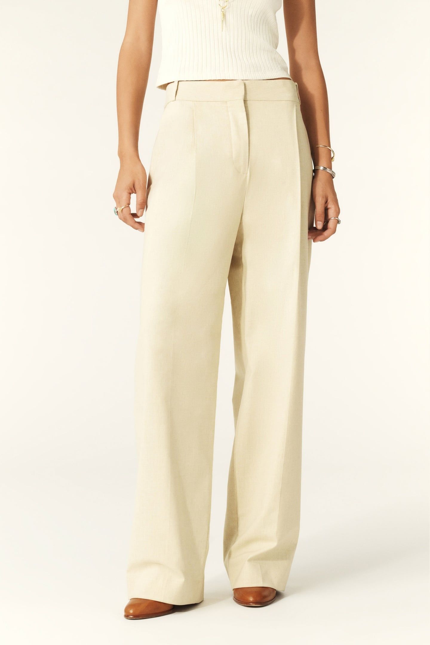WIDE TROUSERS BEIGE 2
