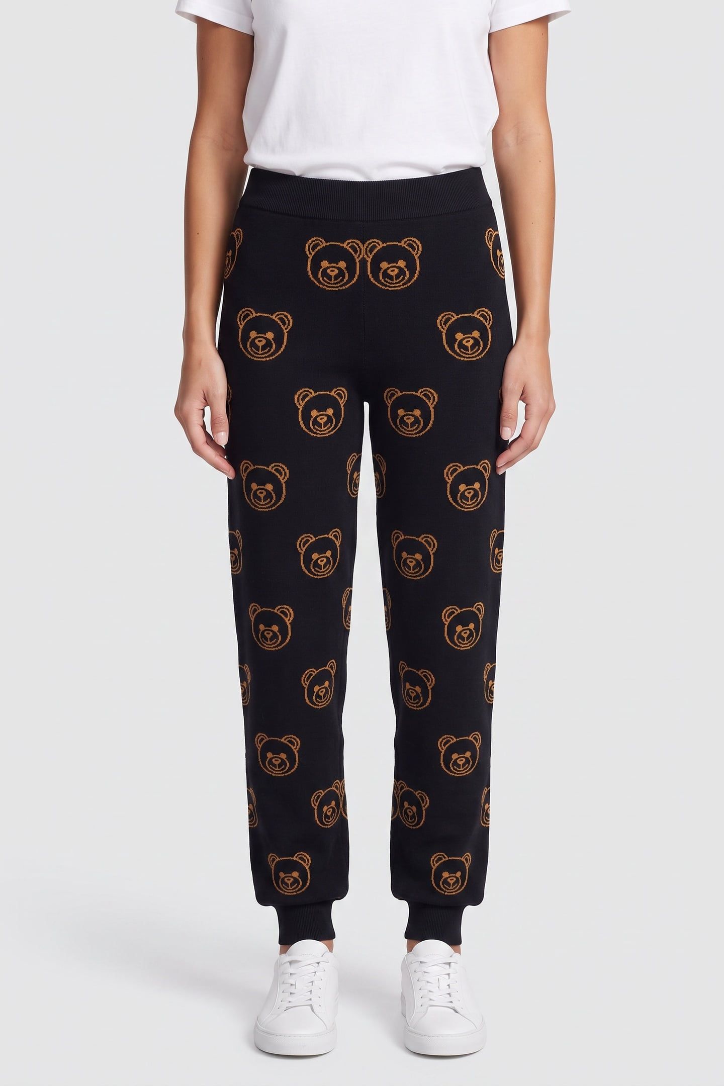 KNITTED TROUSERS BLUE 1