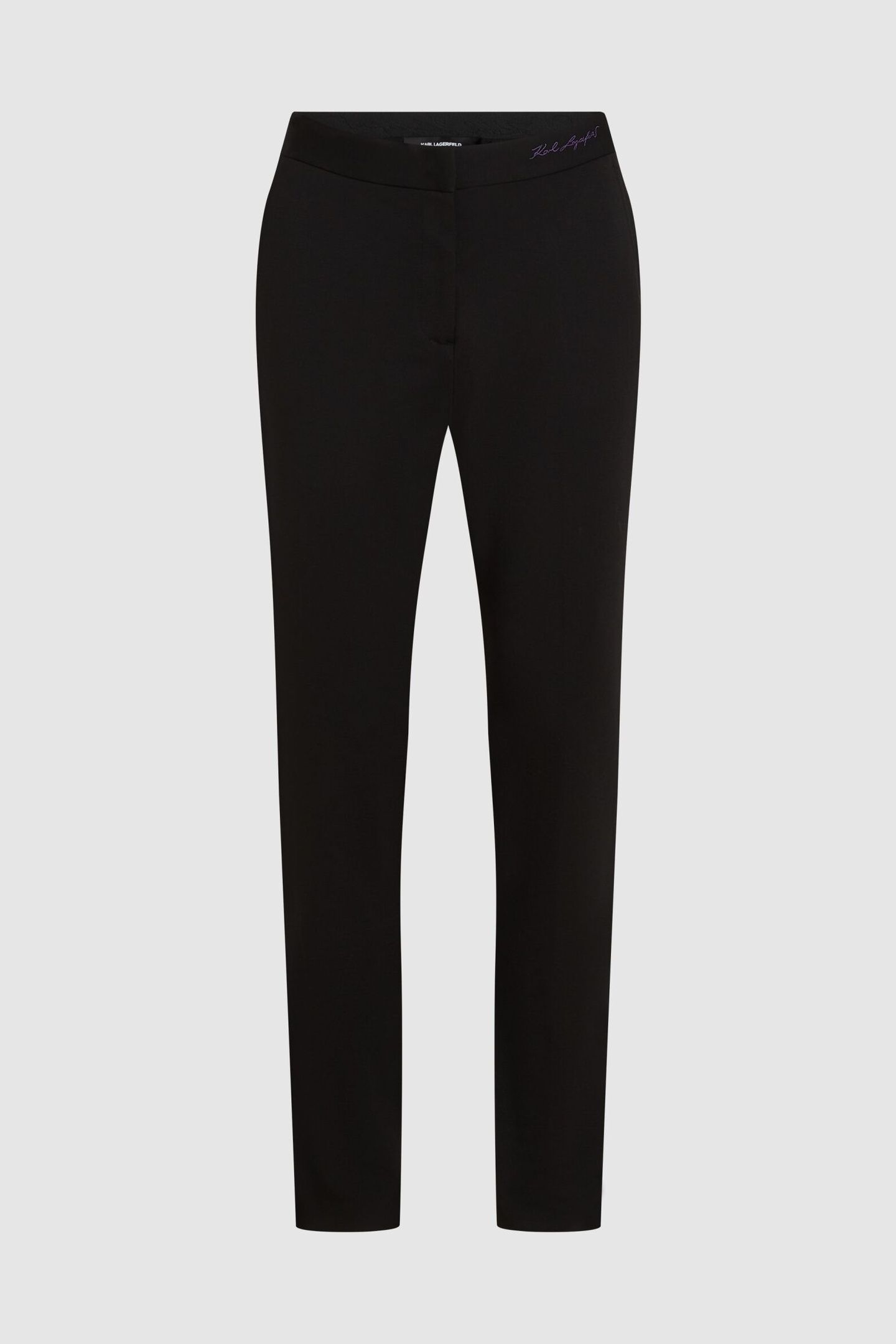 ELASTIC WAIST PUNTO PANTS BLACK 1