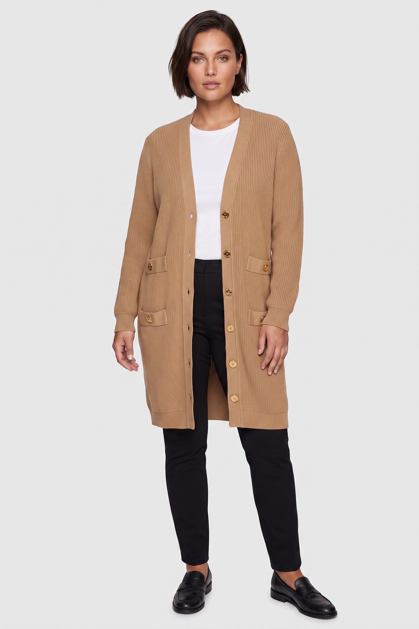 KNITTED JACKET BEIGE 1