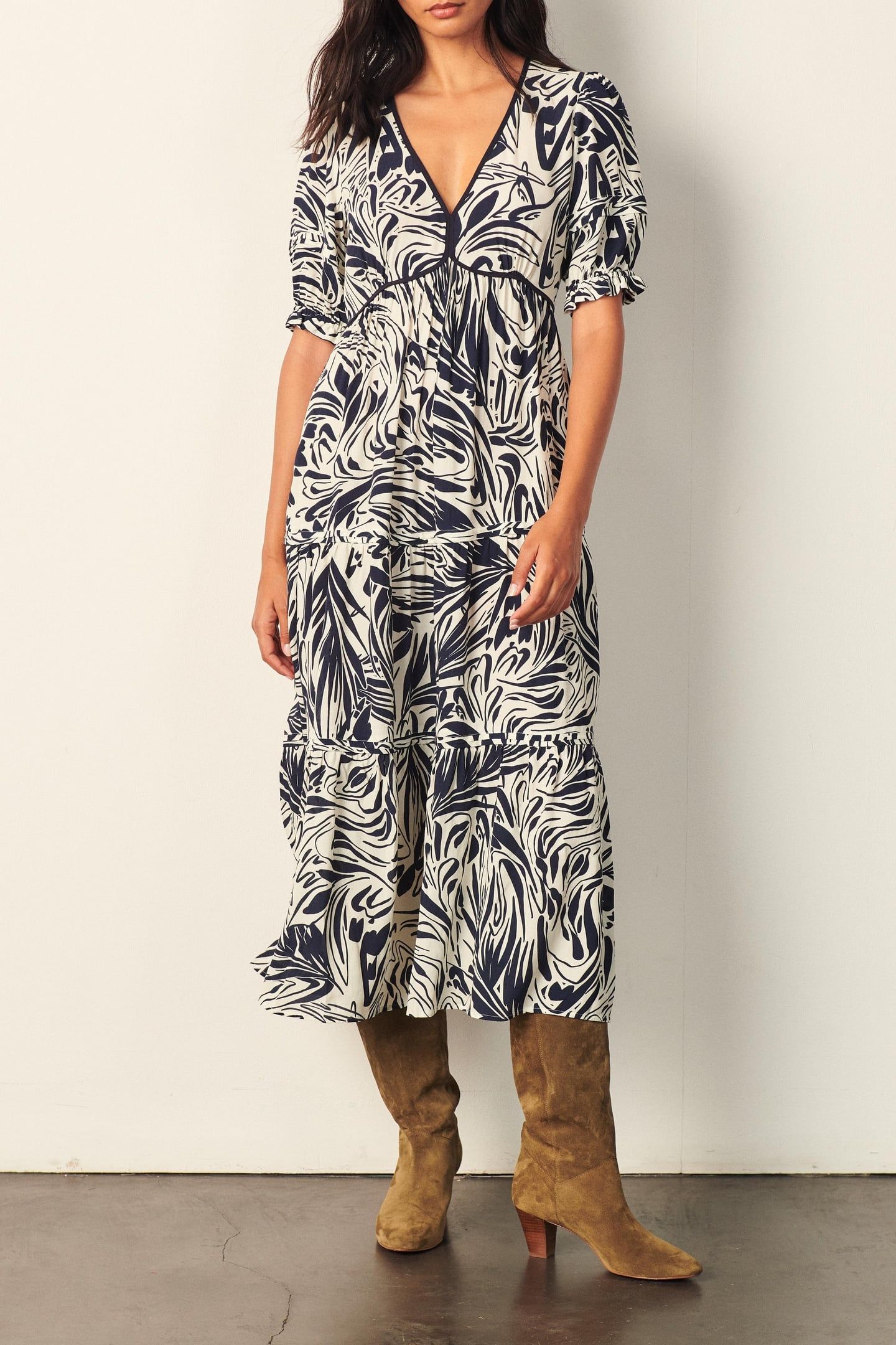MID-LENGTH DRESS ECRU 3