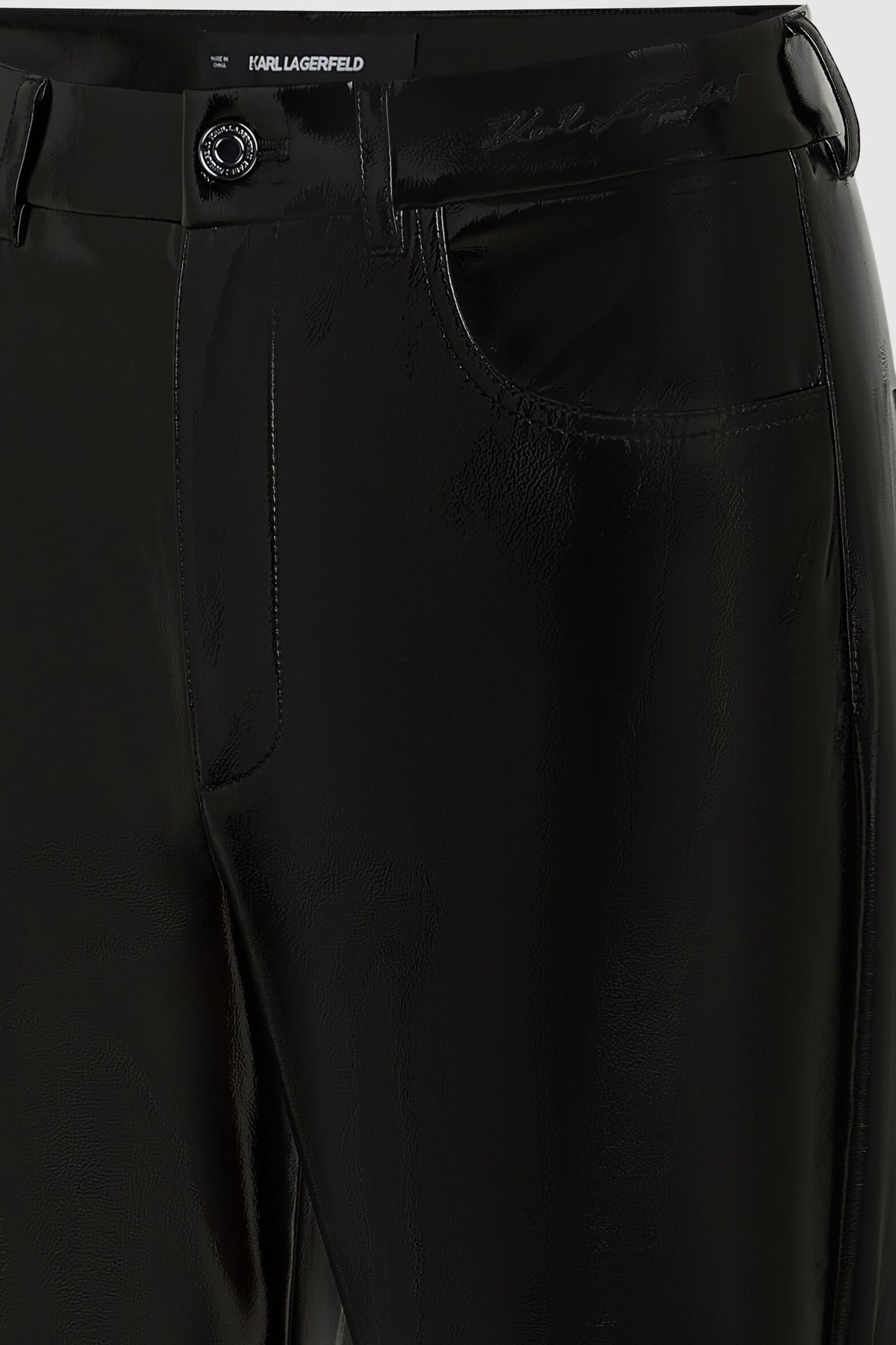 SHINY VINYL PANTS BLACK 3
