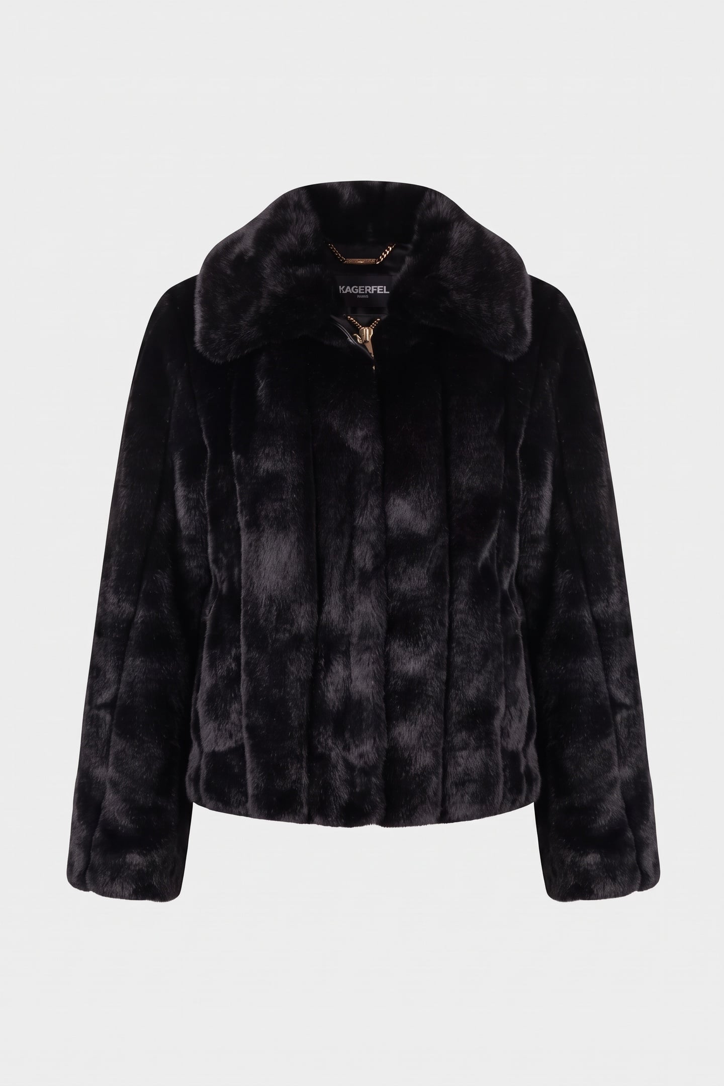 TAPING DETAIL FAUX MINK BLACK 3