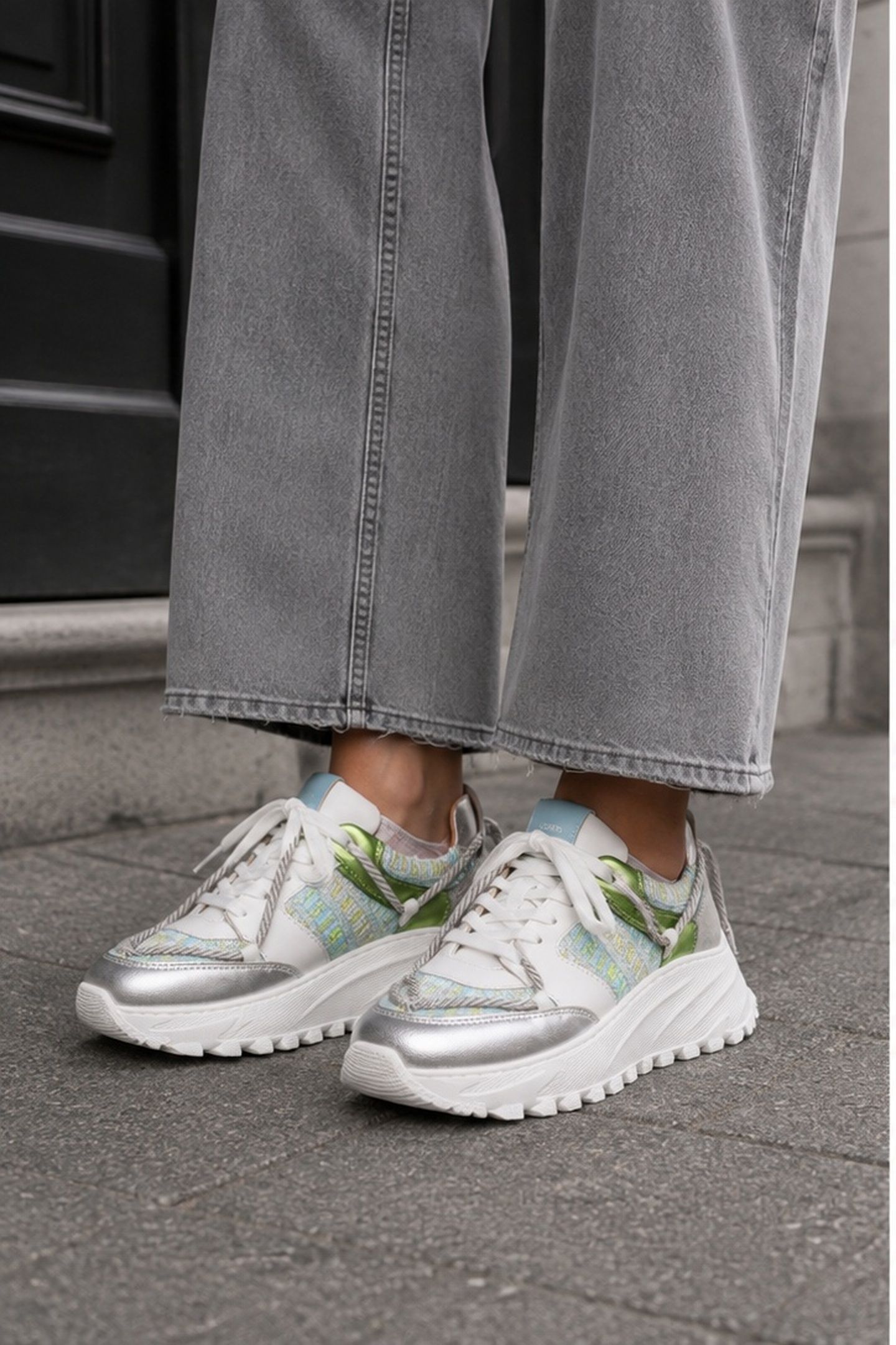 FOXTON TWEED APPLE / SILVER 2