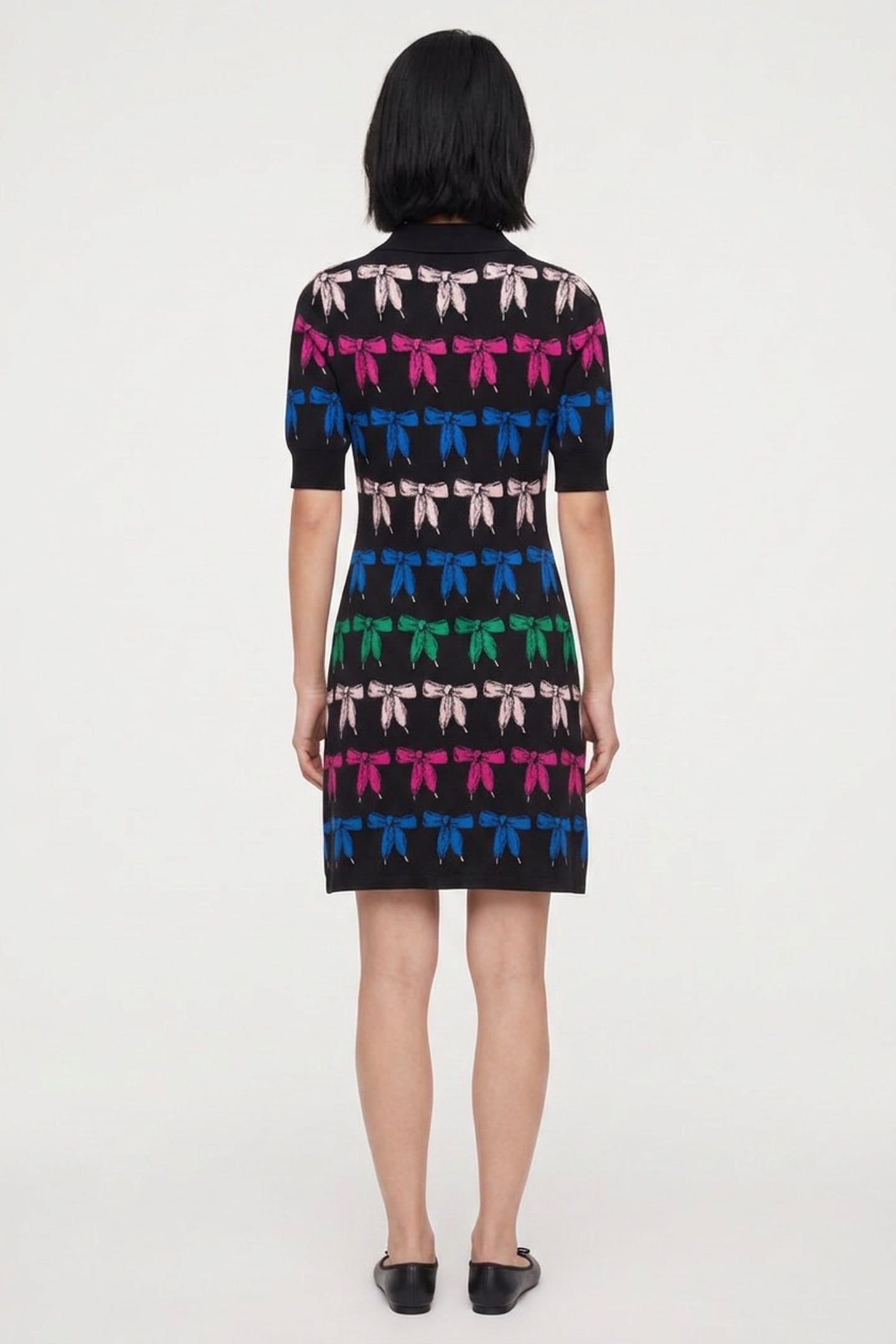 KNIT DRESS BLACK 2