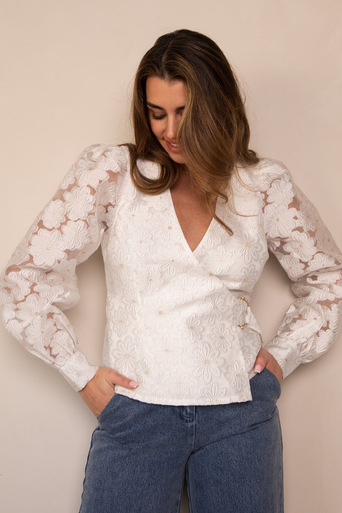 BIANCA BLOUSE OFF WHITE 1