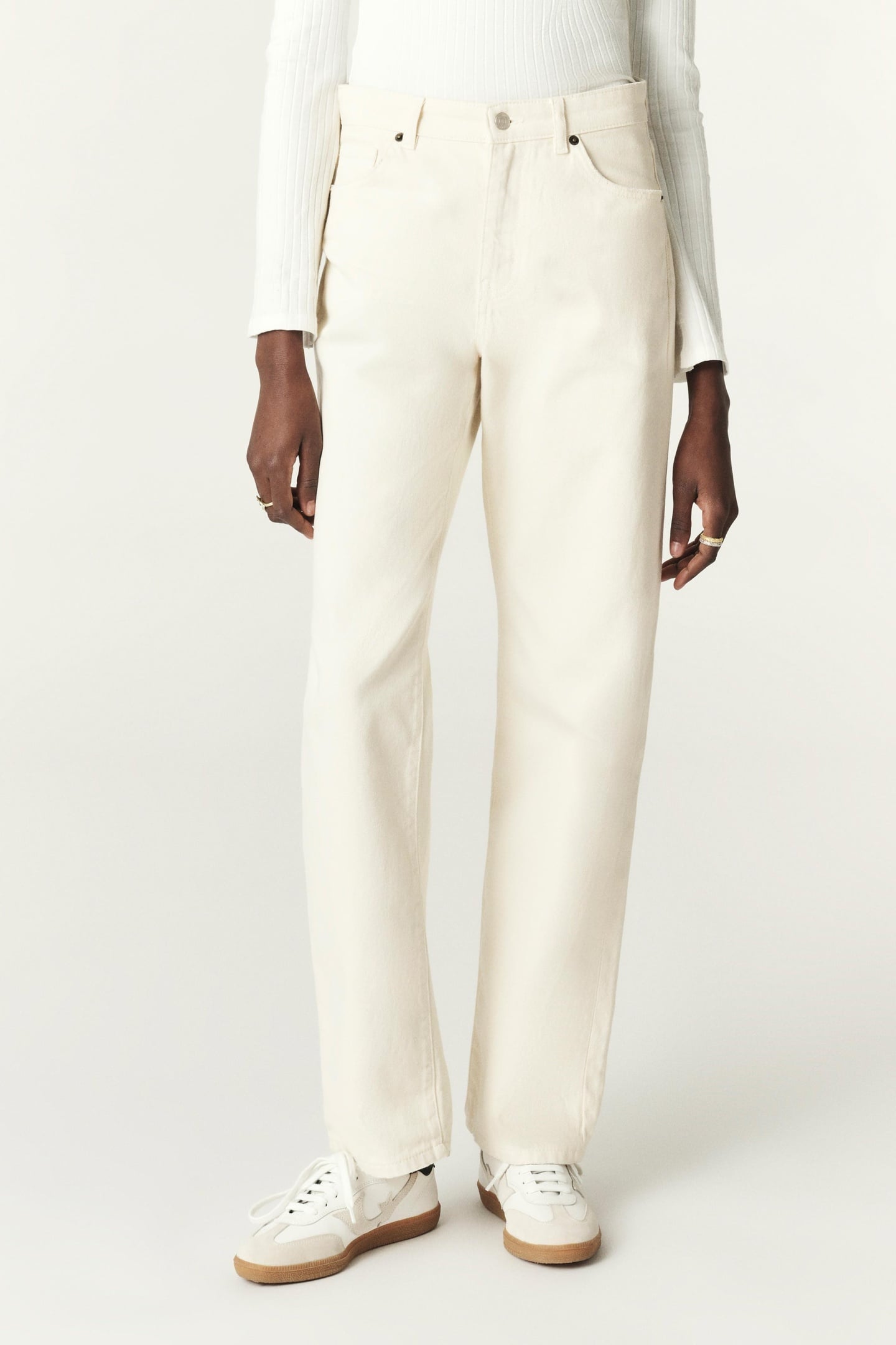 STRAIGHT TROUSERS ECRU 3