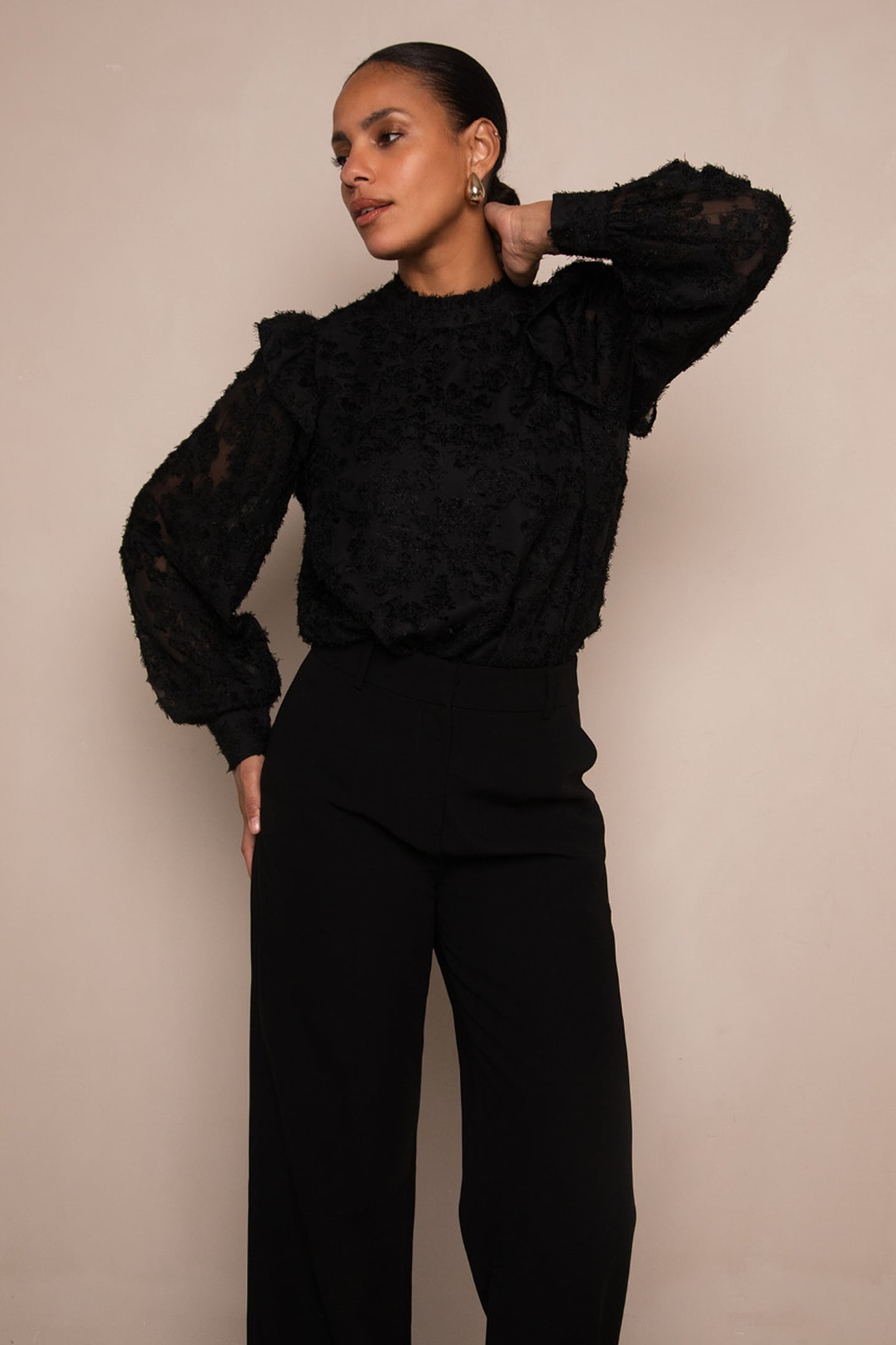 BAMBIE BLOUSE BLACK 1