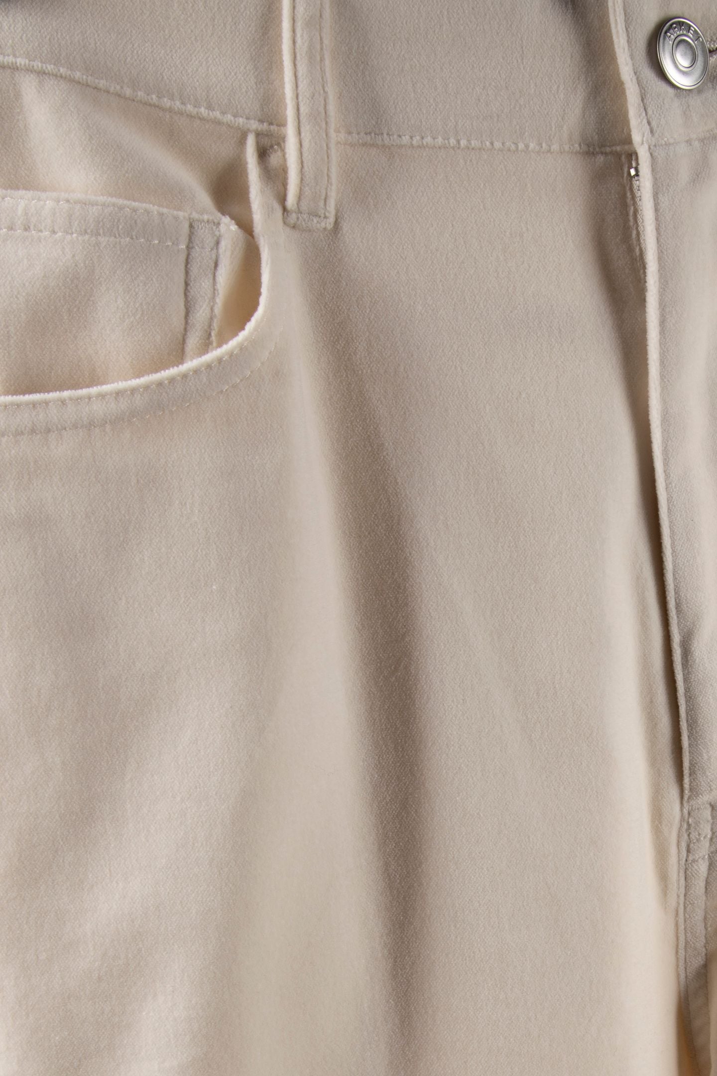 AMBER COTTON VELVET TROUSERS BEIGE 4
