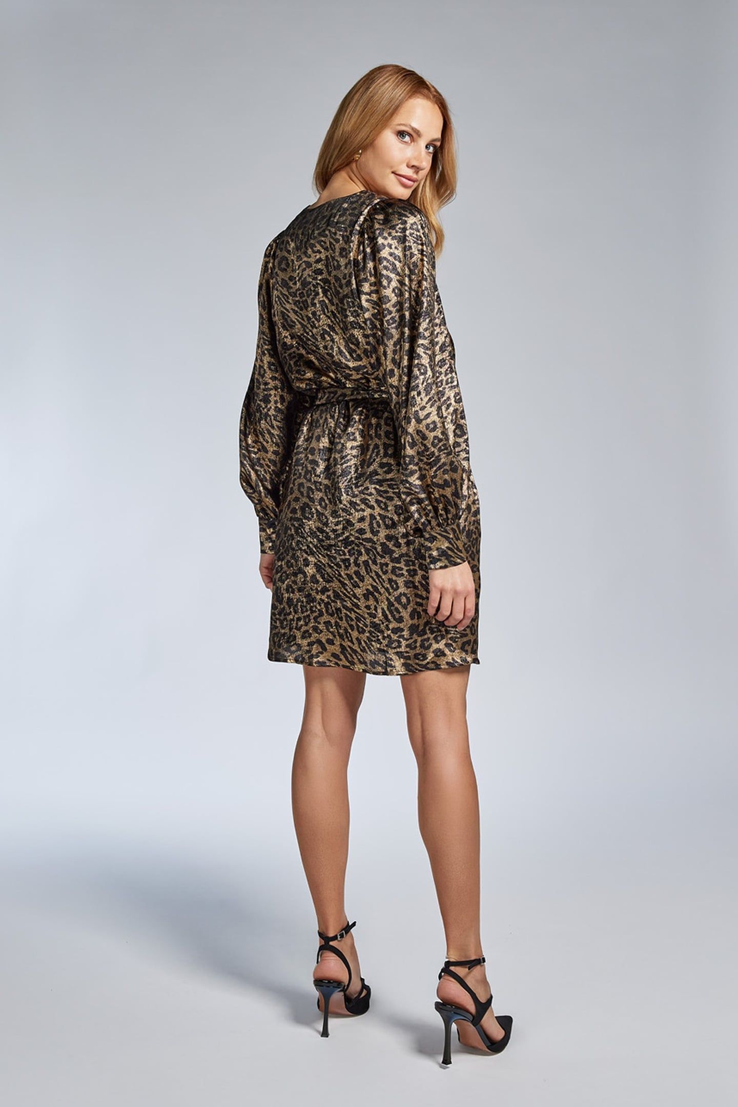 DACEY DRESS BLACK LEOPARD 2