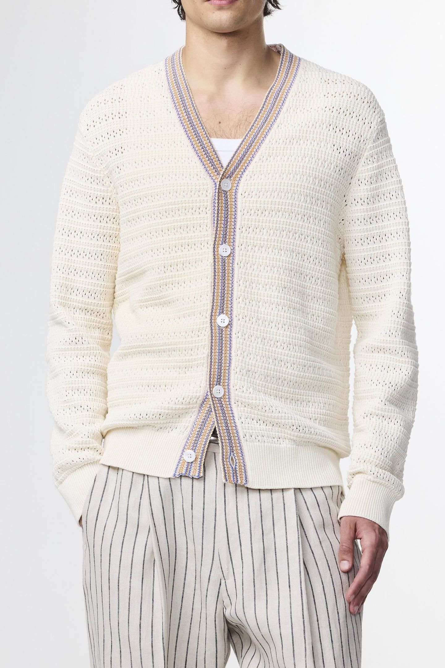 JOSH CARDIGAN 6636 IVORY 1
