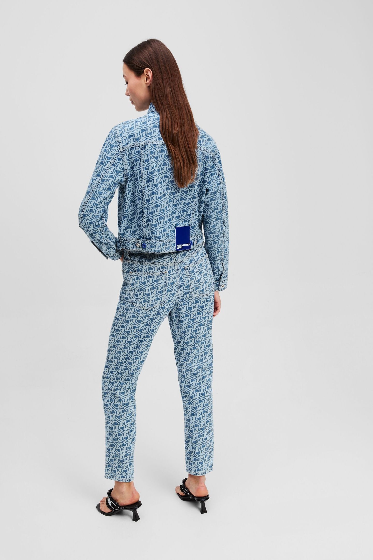 KLJ MOM AOP DENIM MONOGRAM BLUE 3
