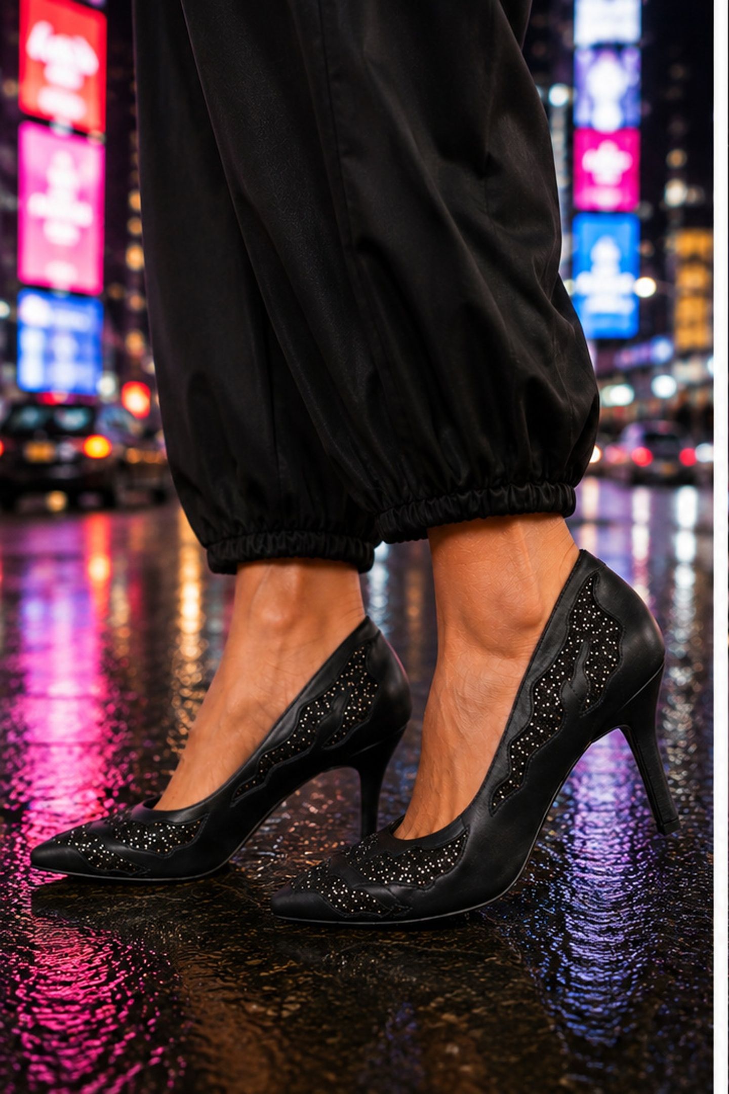 MYKONOS FLAMES GLITTER BLACK 3
