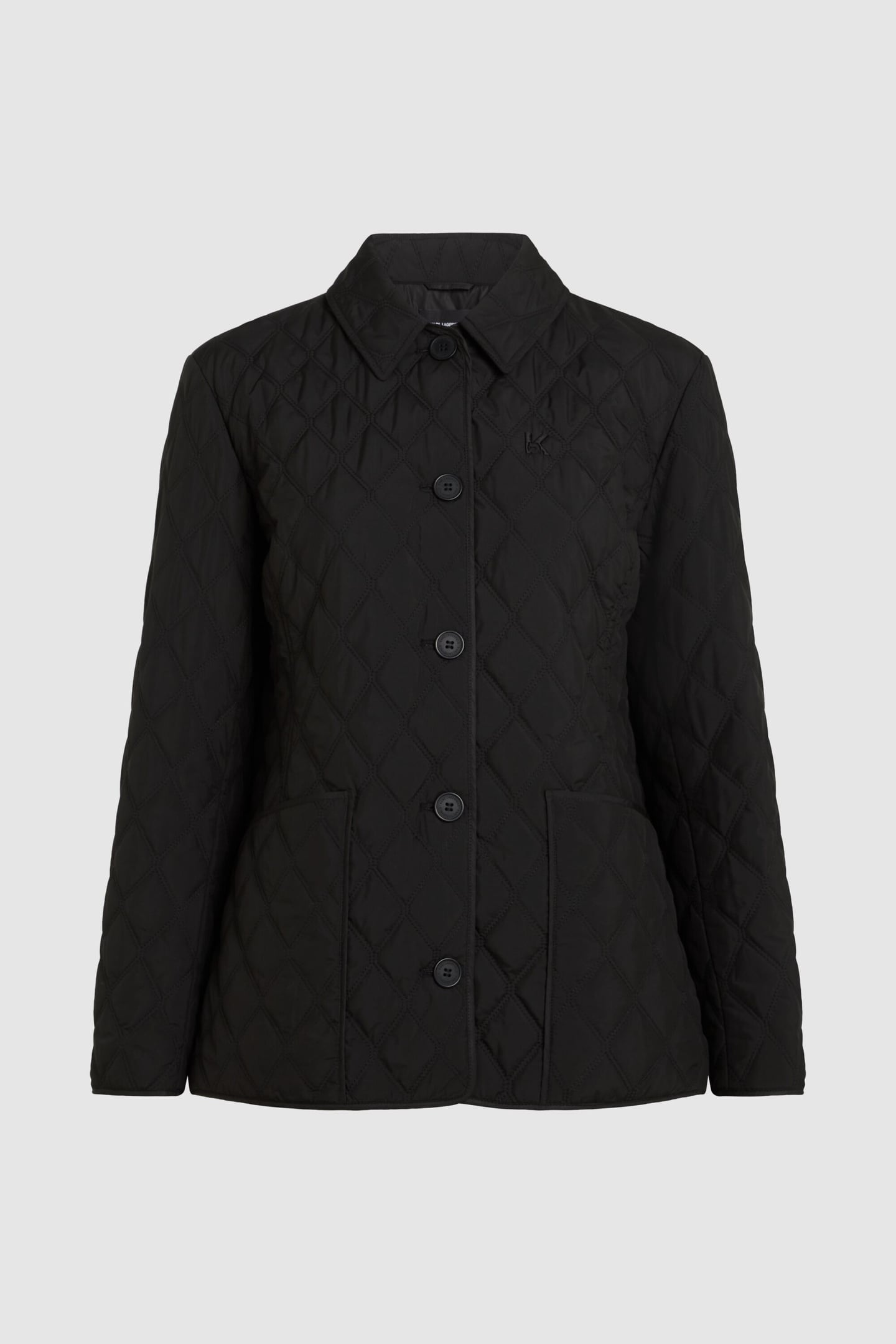 DIAMOND QUILT LIGHT JACKET BLACK 1