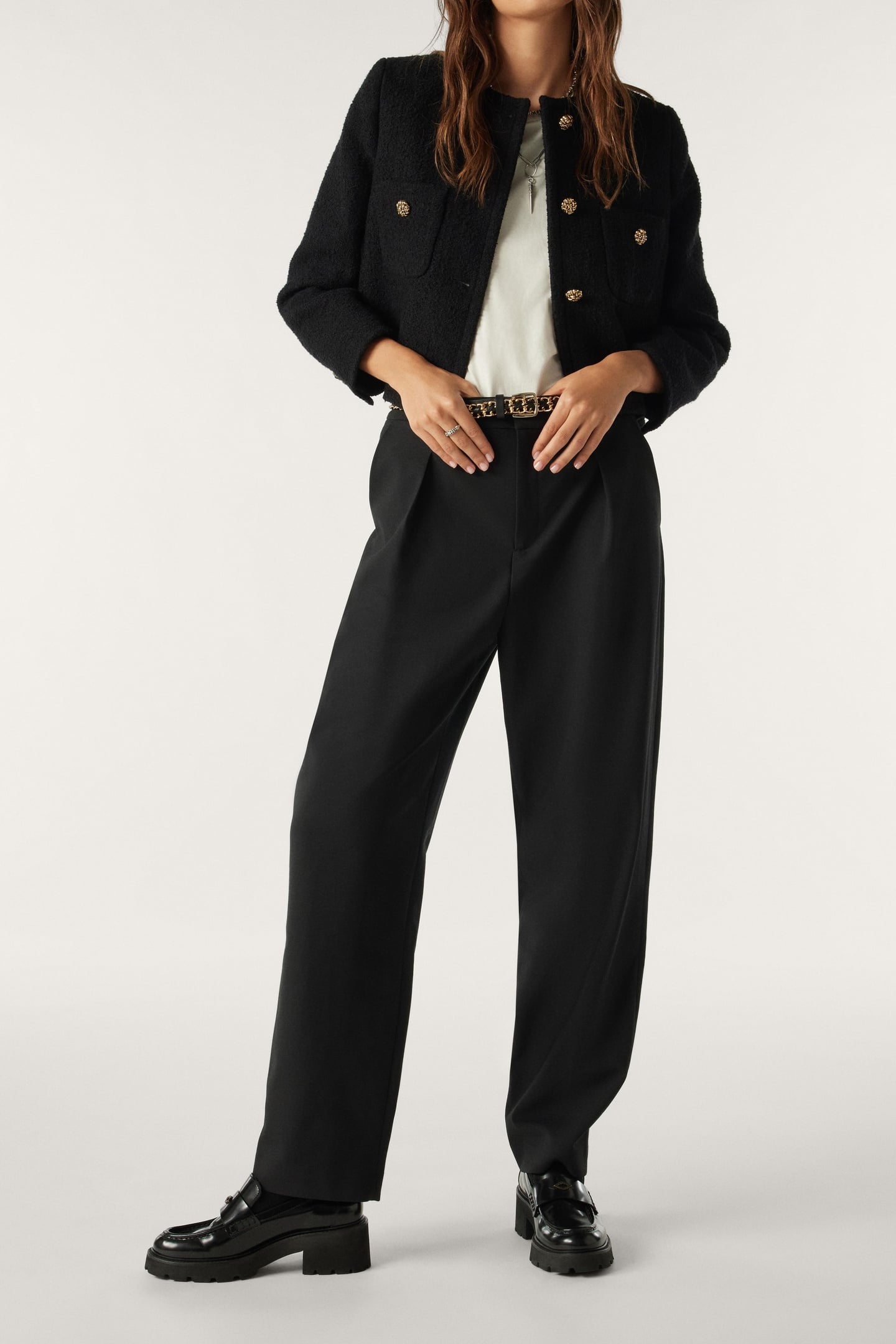STRAIGHT TROUSERS BLACK 1