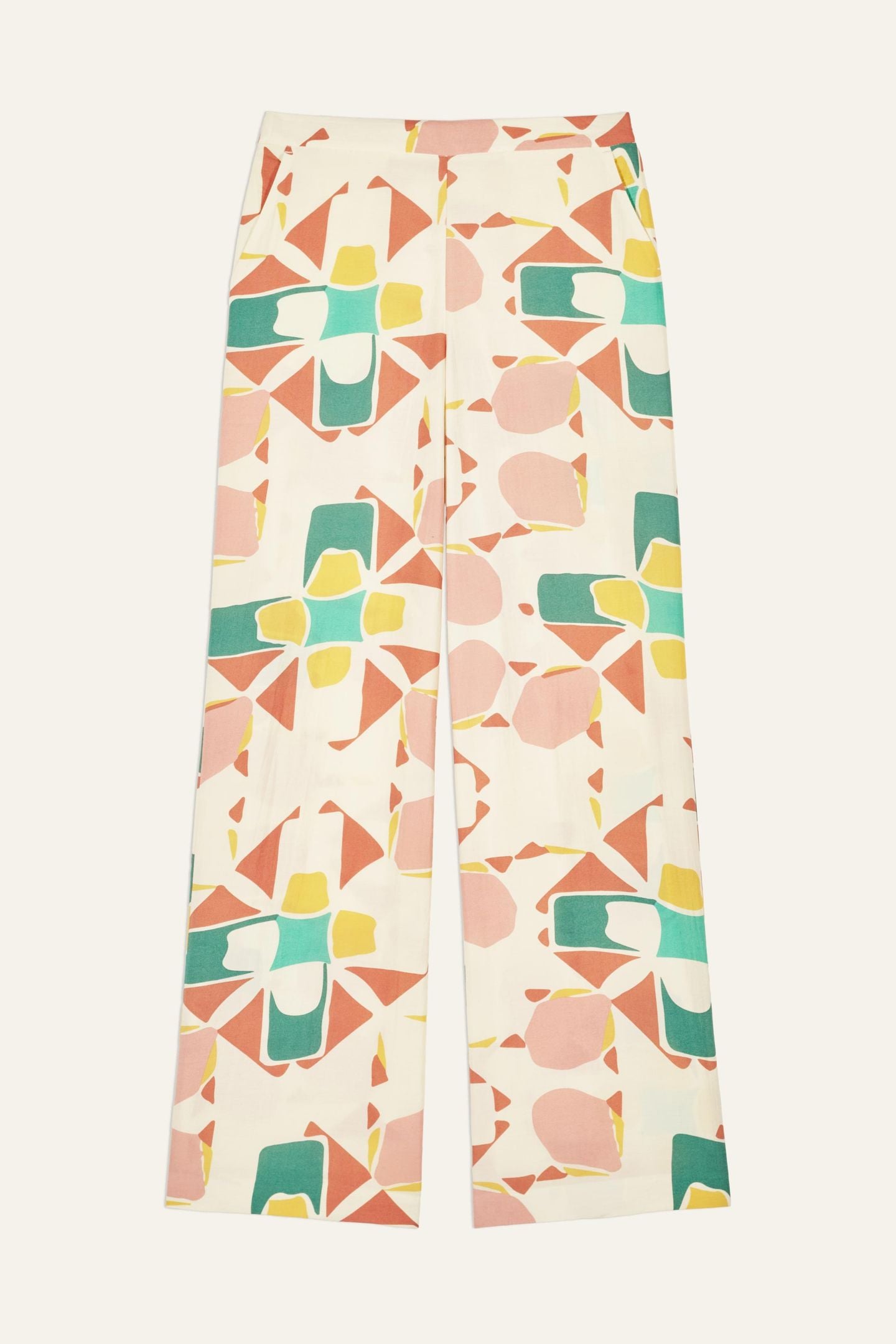 WIDE TROUSERS ECRU 4