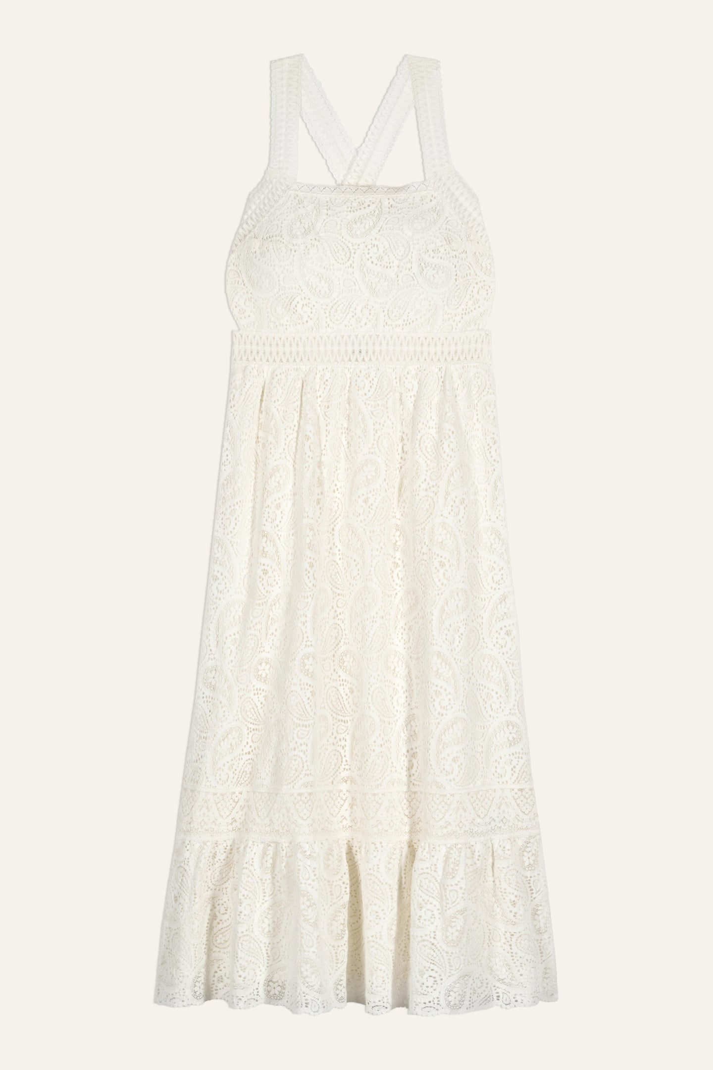 MID-LENGTH DRESS ECRU 3