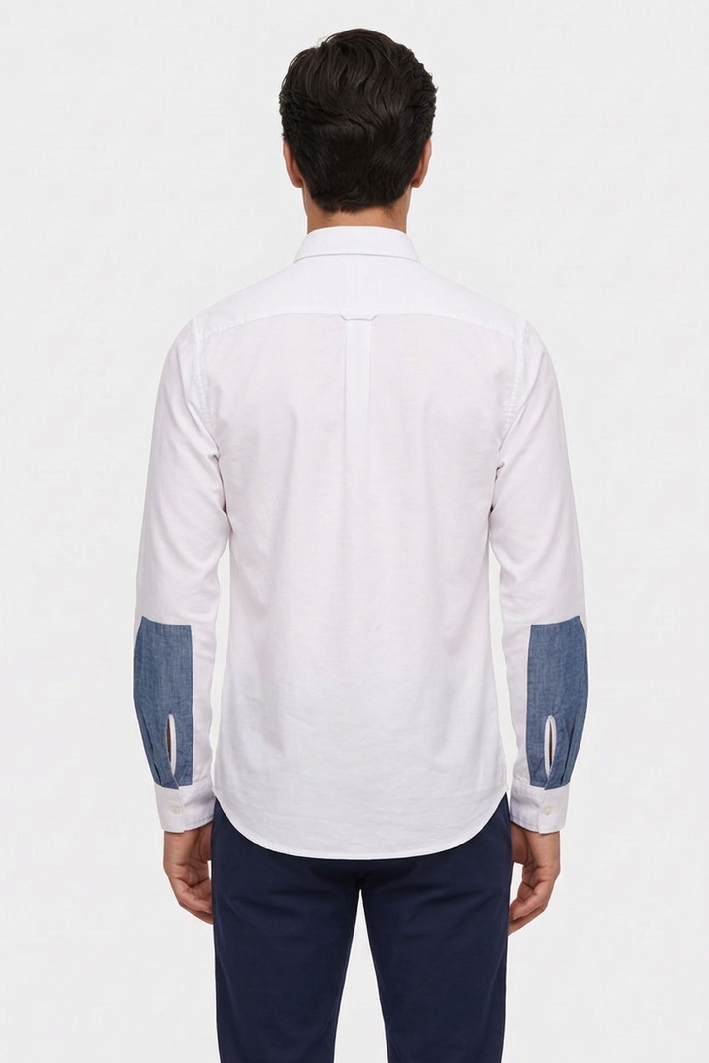 OXFORD REGULAR-FIT CONTRAST SHIRT BRIGHT WHITE 2