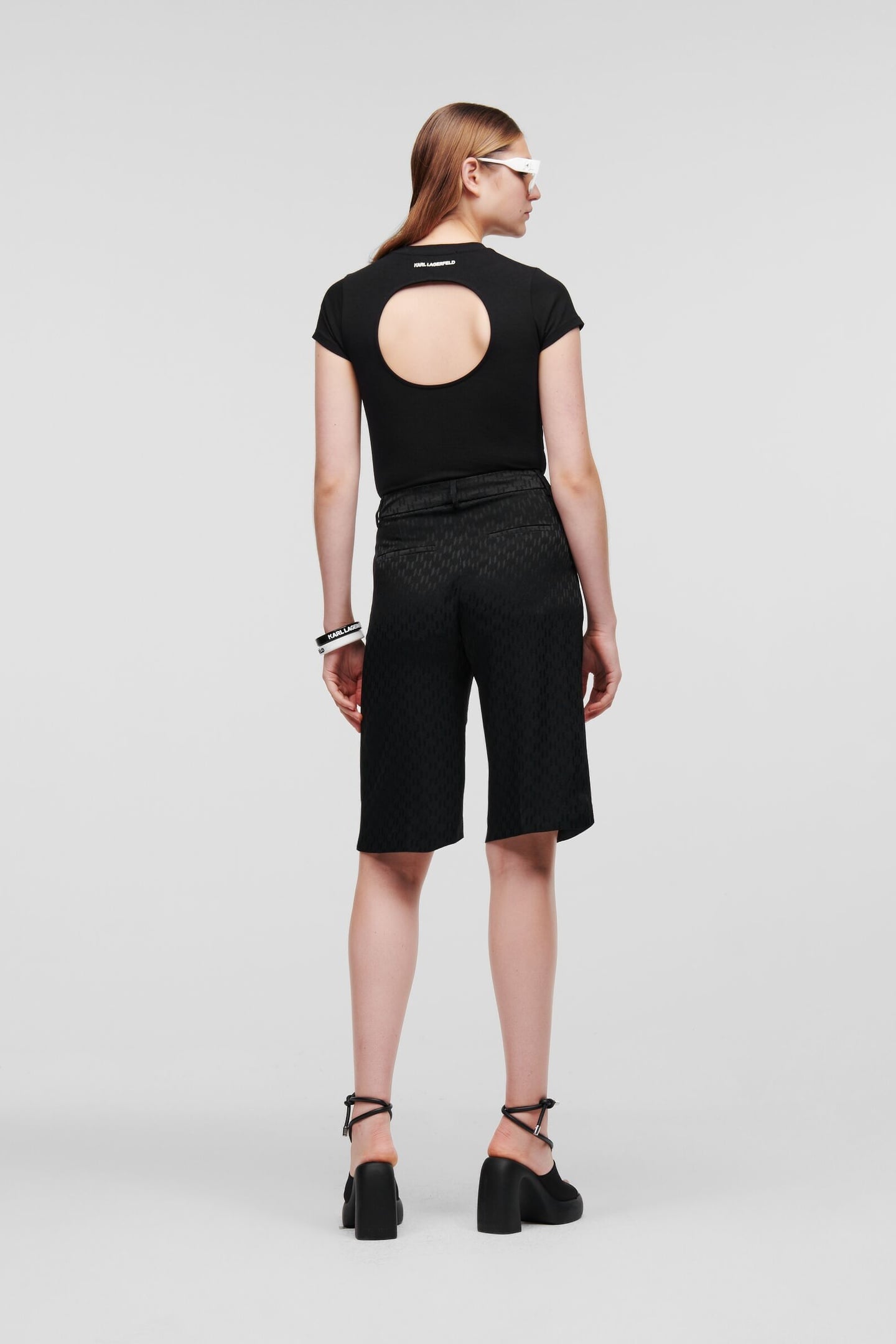 HUN'S PICK MONOGRAM SHORTS BLACK 3