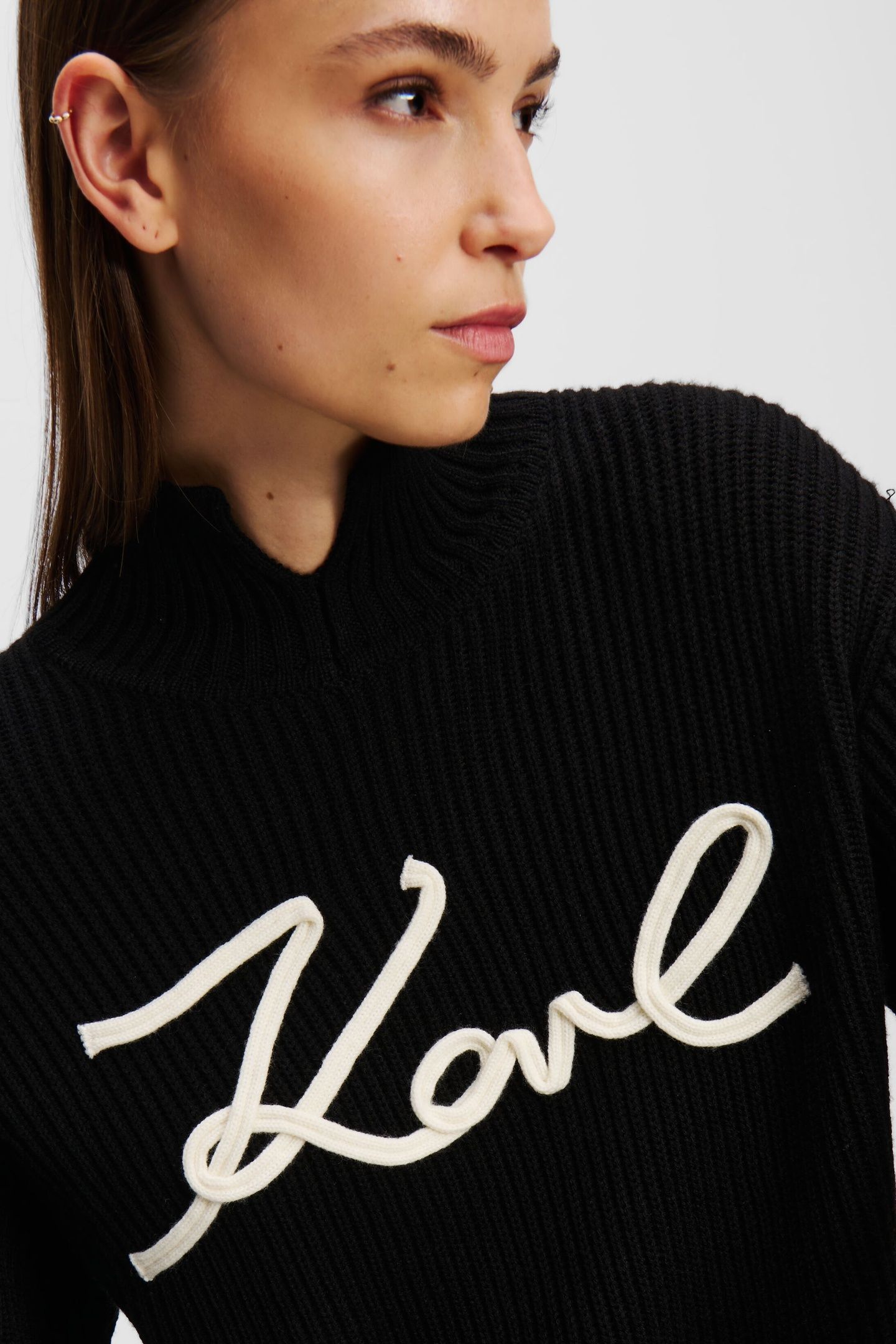 SOUTACHE SIGNATURE CHUNKY KNIT BLACK/WHITE 9
