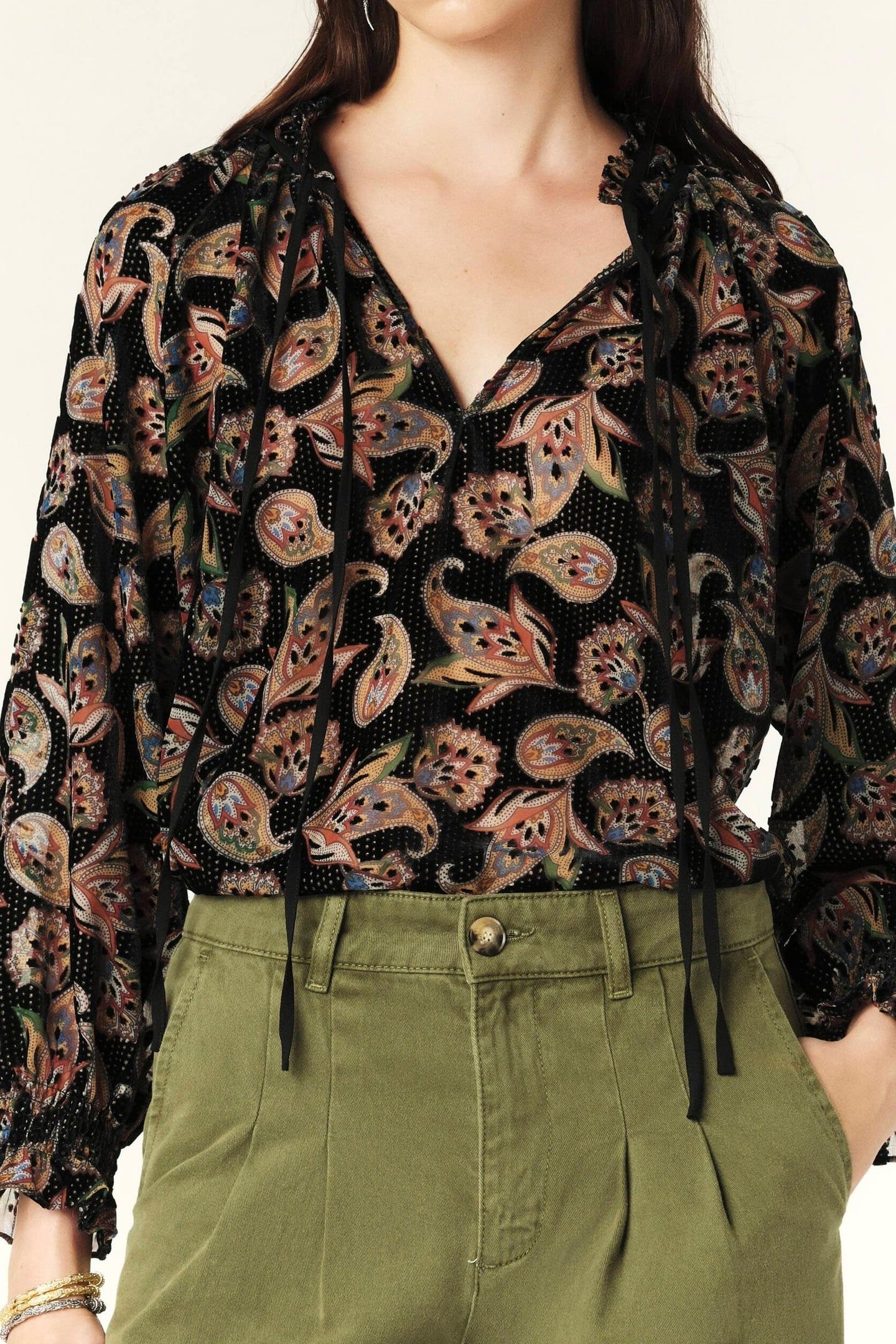 LONG SLEEVES BLOUSE BLACK 2