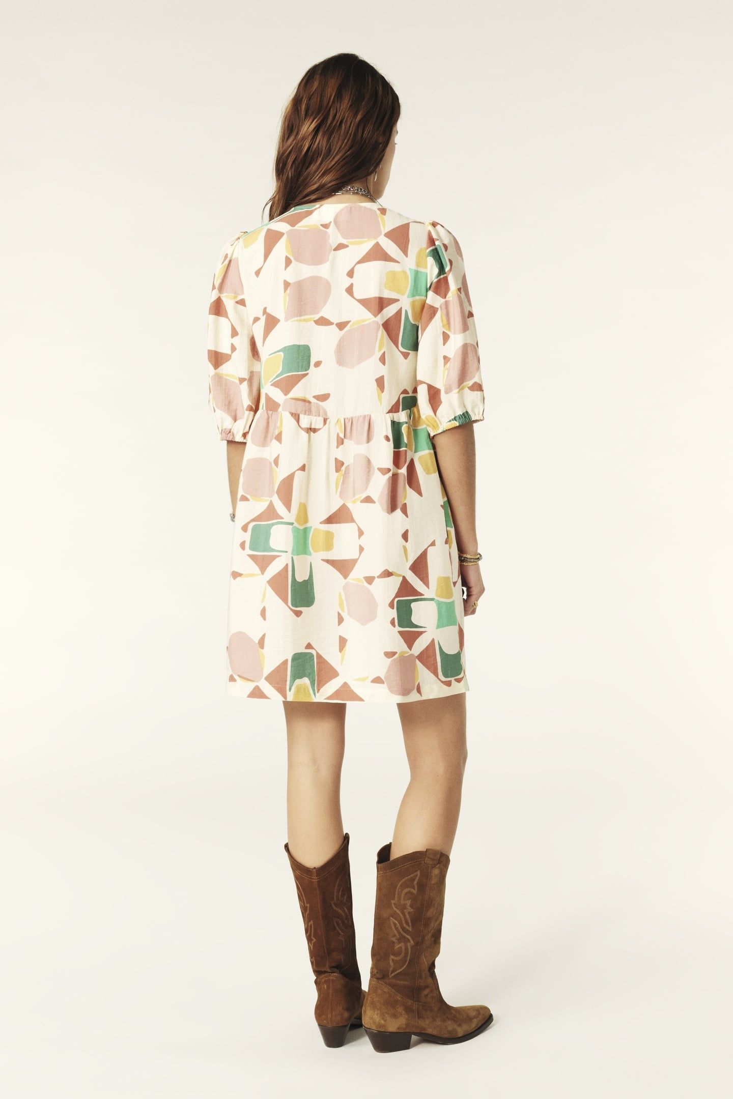 MINI DRESS ECRU 2