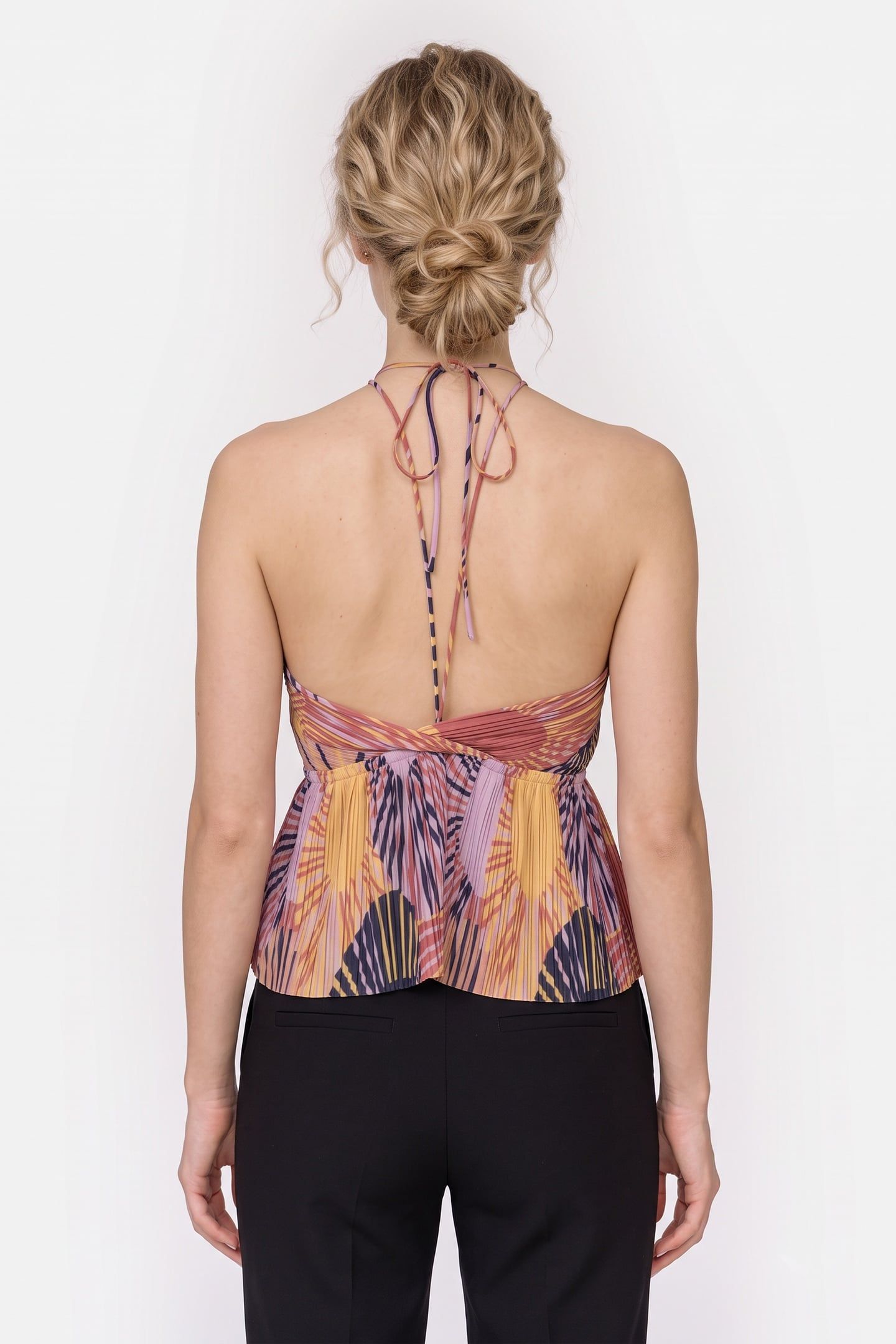 SLEEVELESS TOP OCRE 2