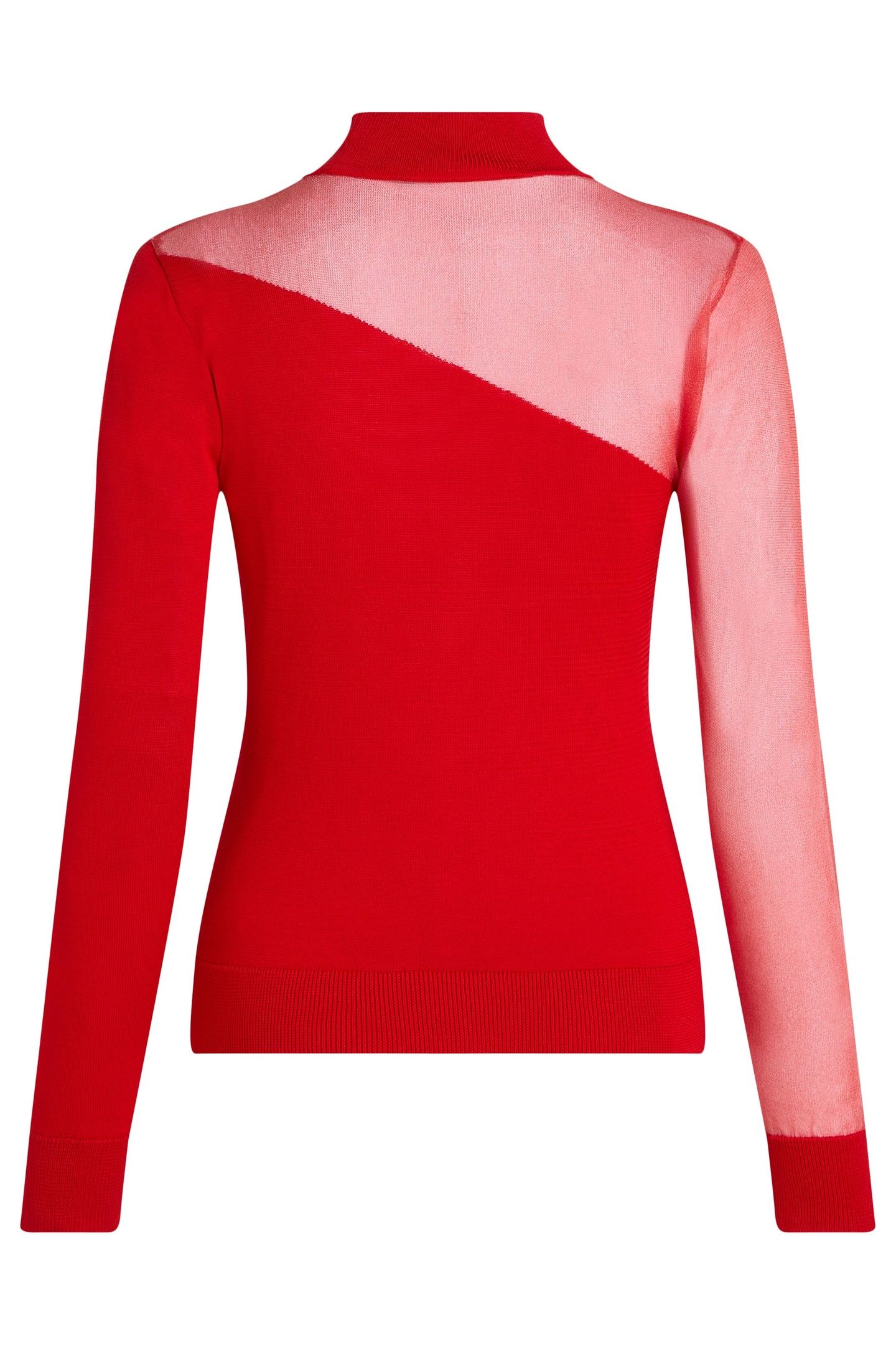 KARL SIGNATURE MOCK NECK RACING RED 4