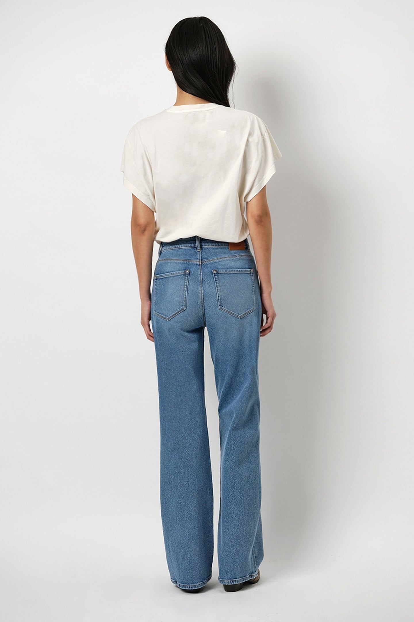 DANTE6-BELLA WIDE LEG JEANS WASHED BLUE 2