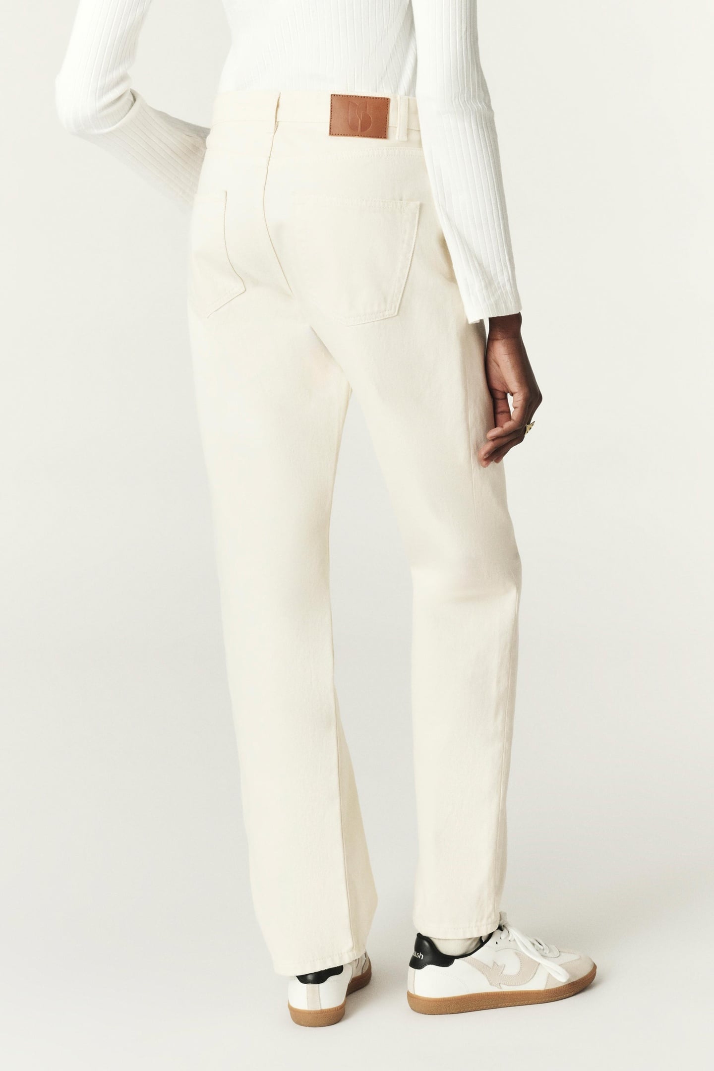 STRAIGHT TROUSERS ECRU 4