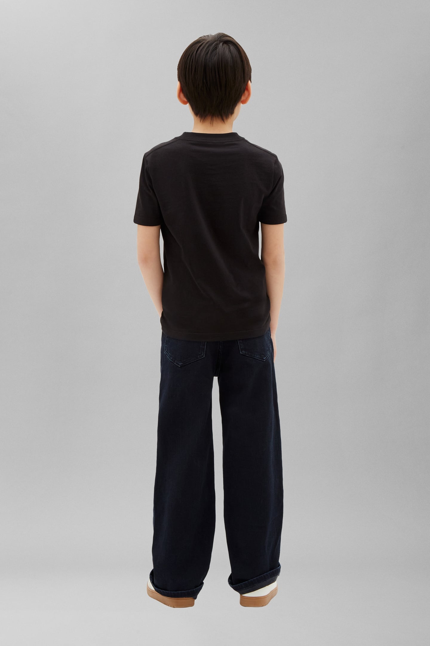 BOYS CALVIN CHEST T-SHIRT BLACK 3