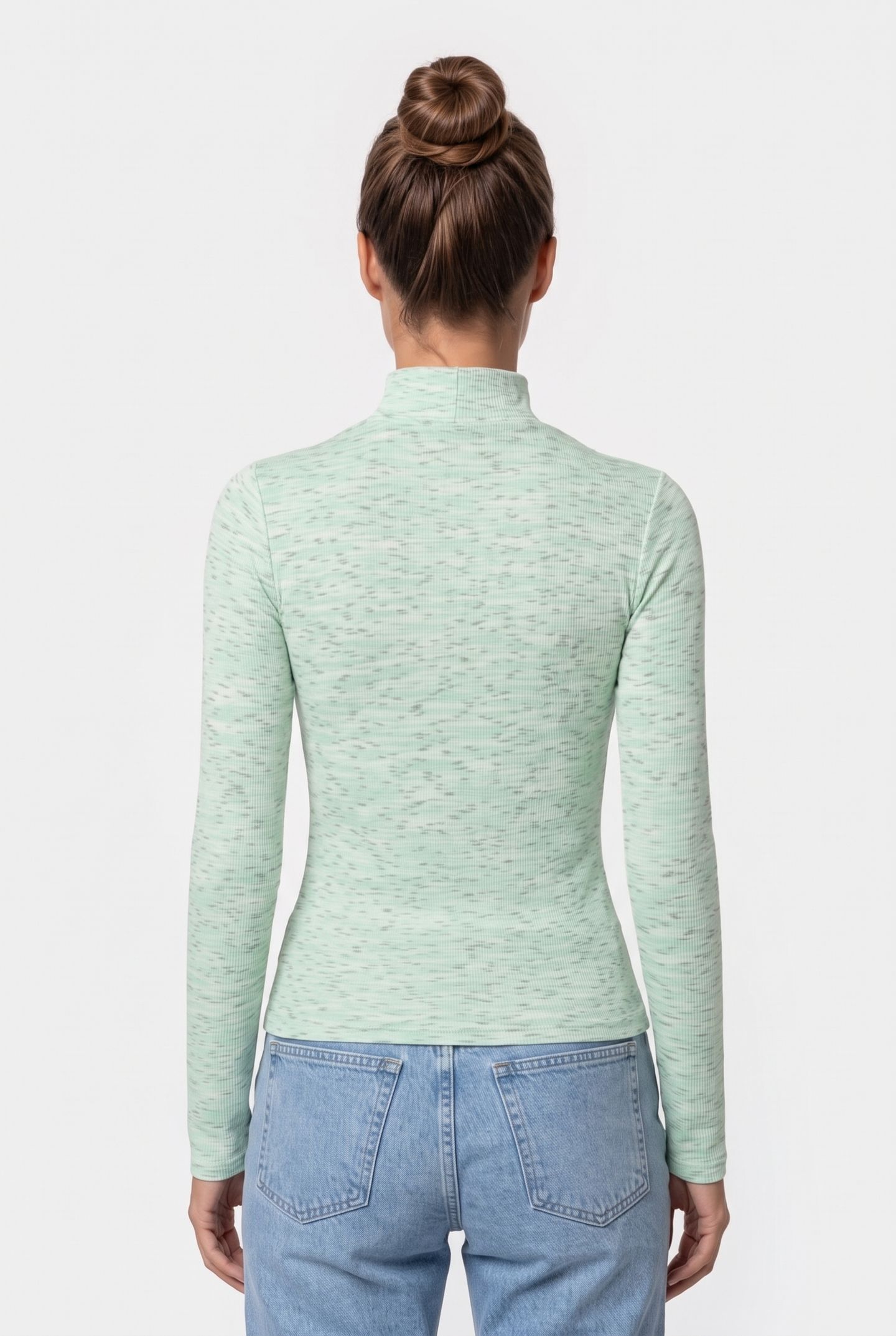 KLJ MOCK NECK KNIT TOP BAY 2